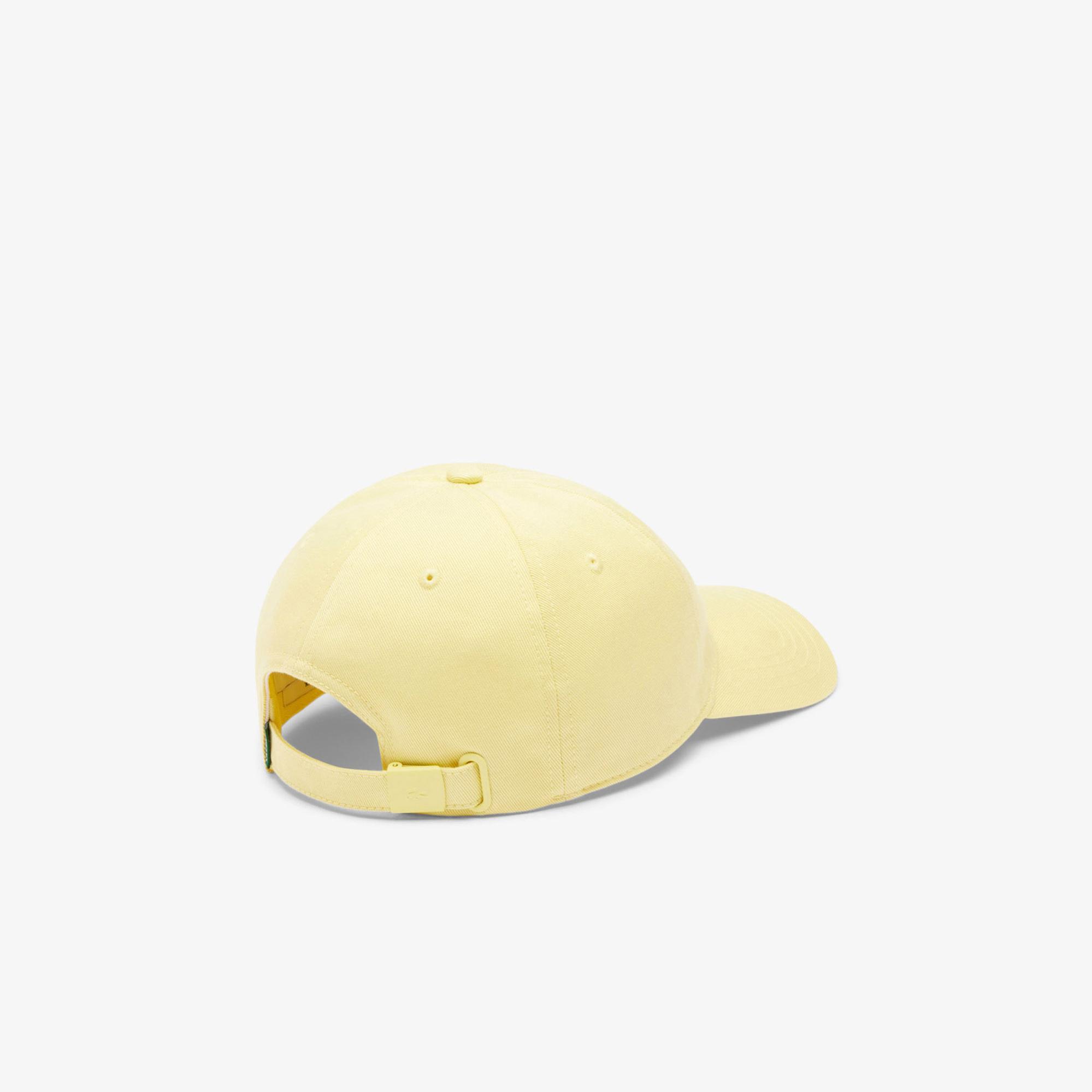 Lacoste Unisex Baskılı Sarı Şapka