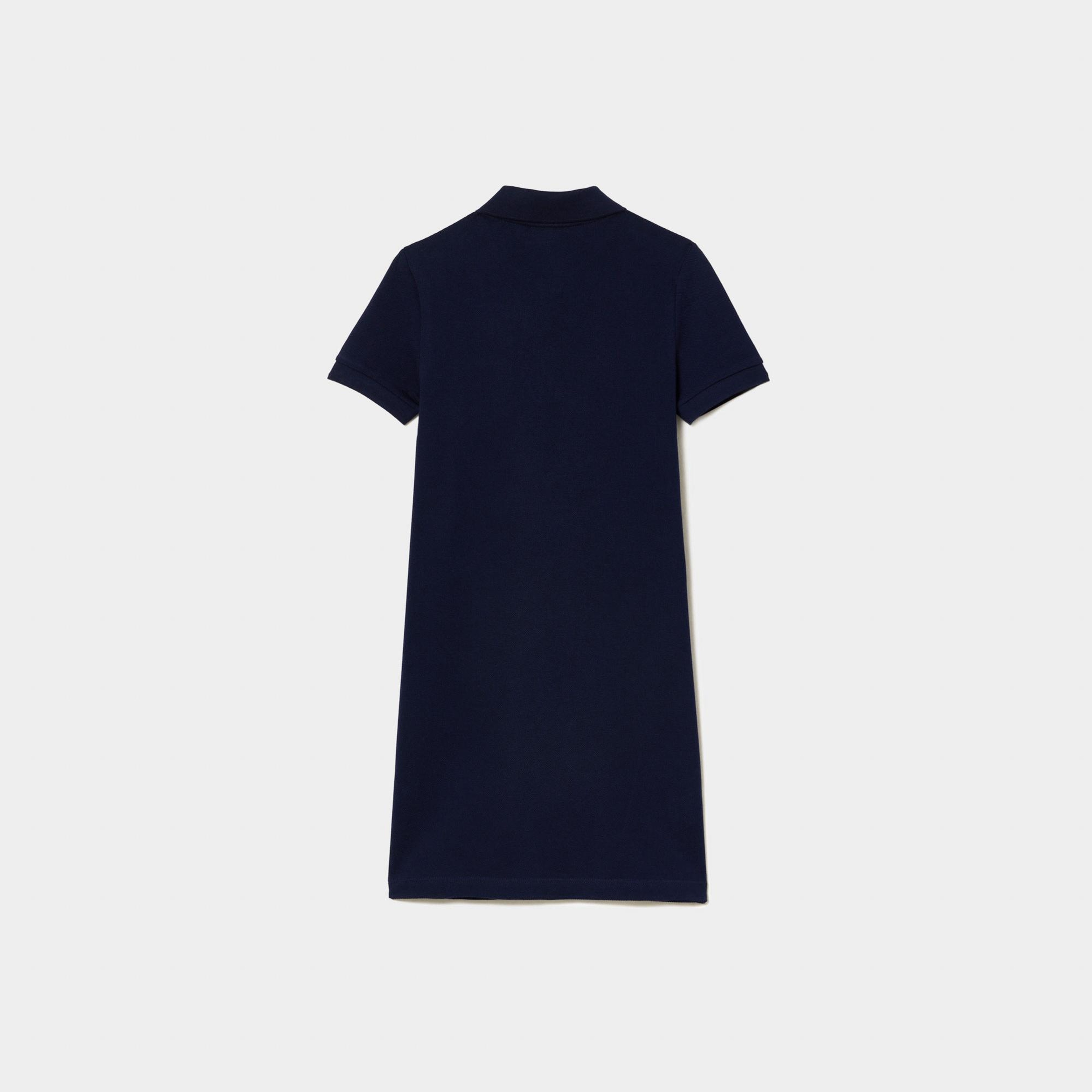 Lacoste Kız Çocuk Kısa Kollu Polo Yaka Lacivert Elbise