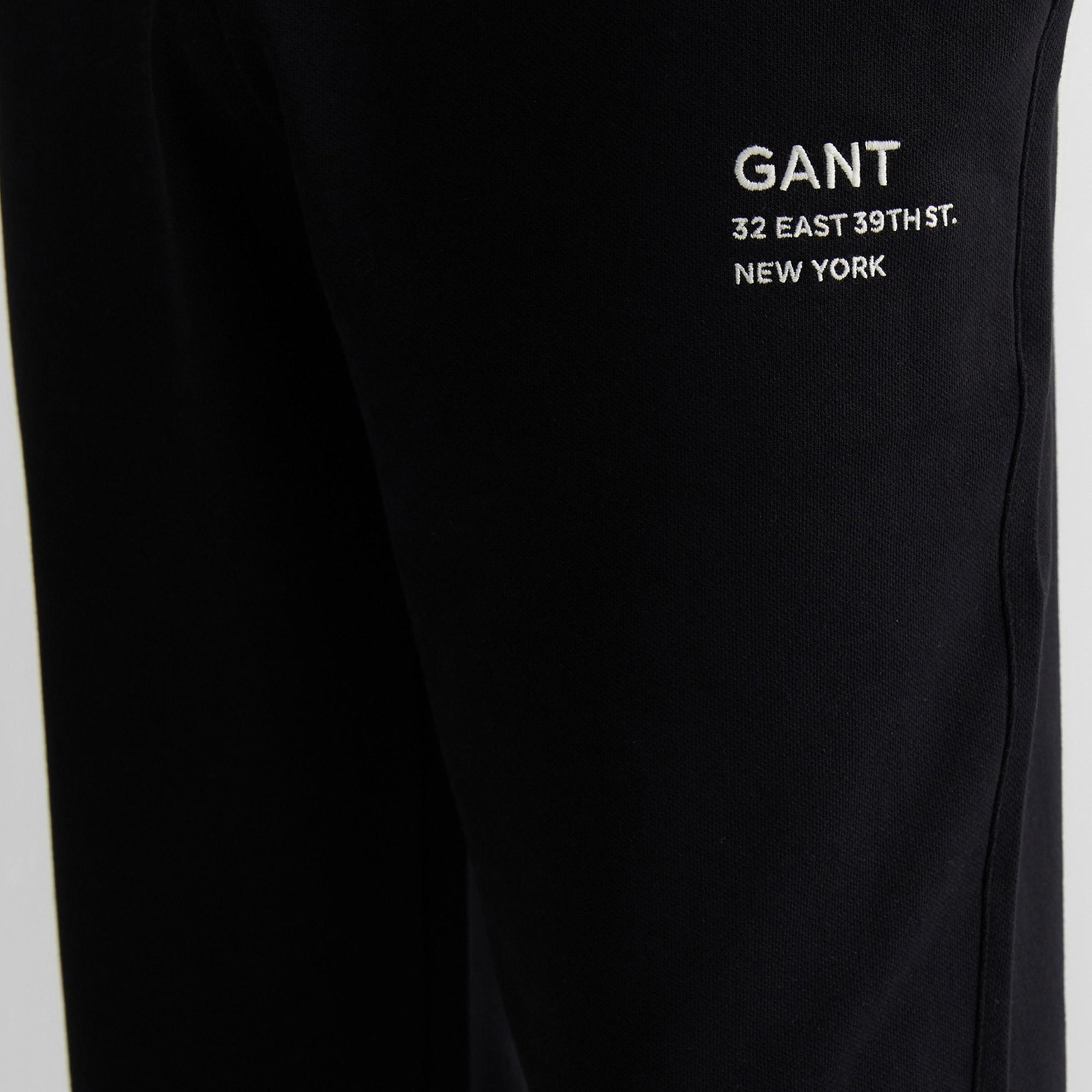 GANT Erkek Siyah Regular Fit Eşofman Altı