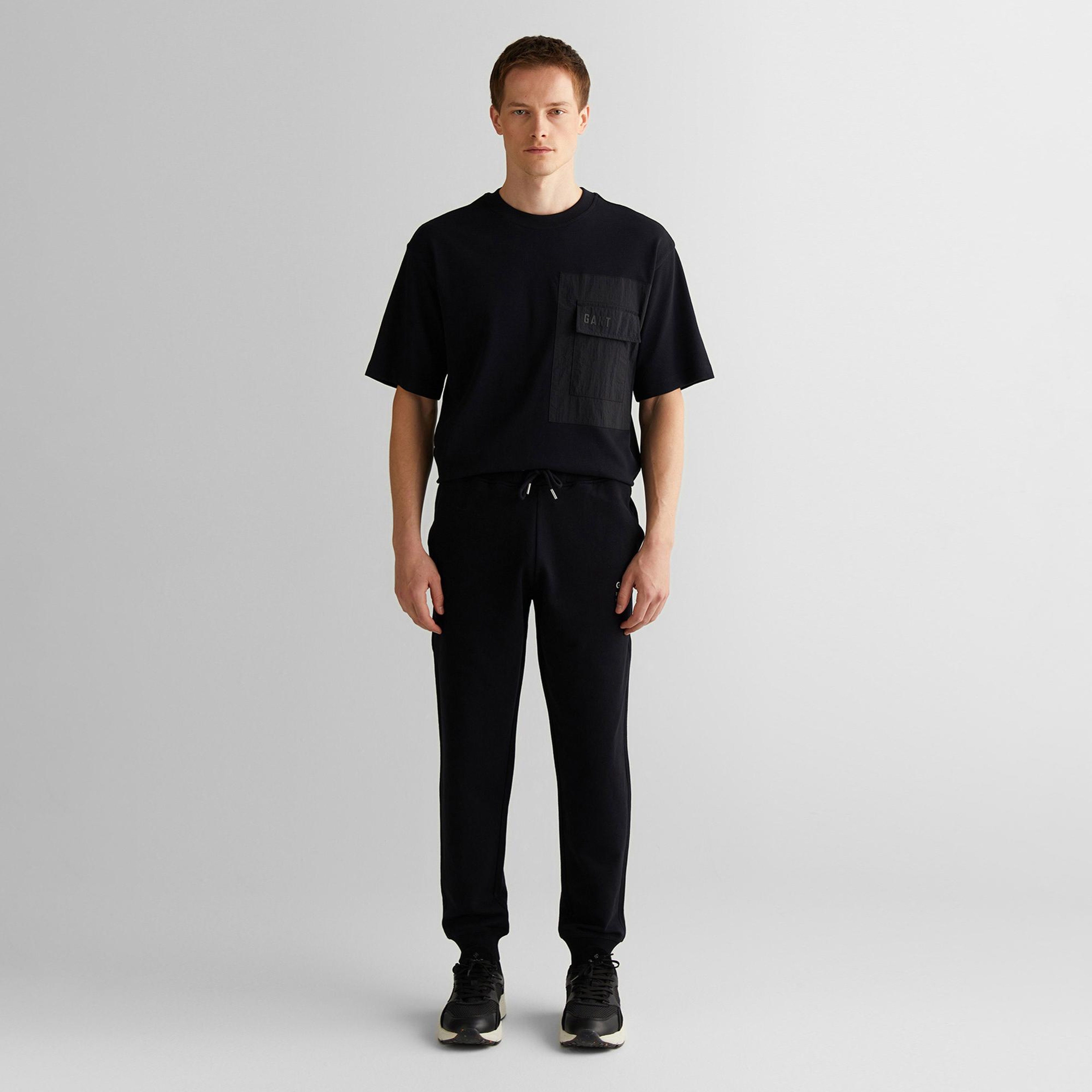 GANT Erkek Siyah Regular Fit Eşofman Altı