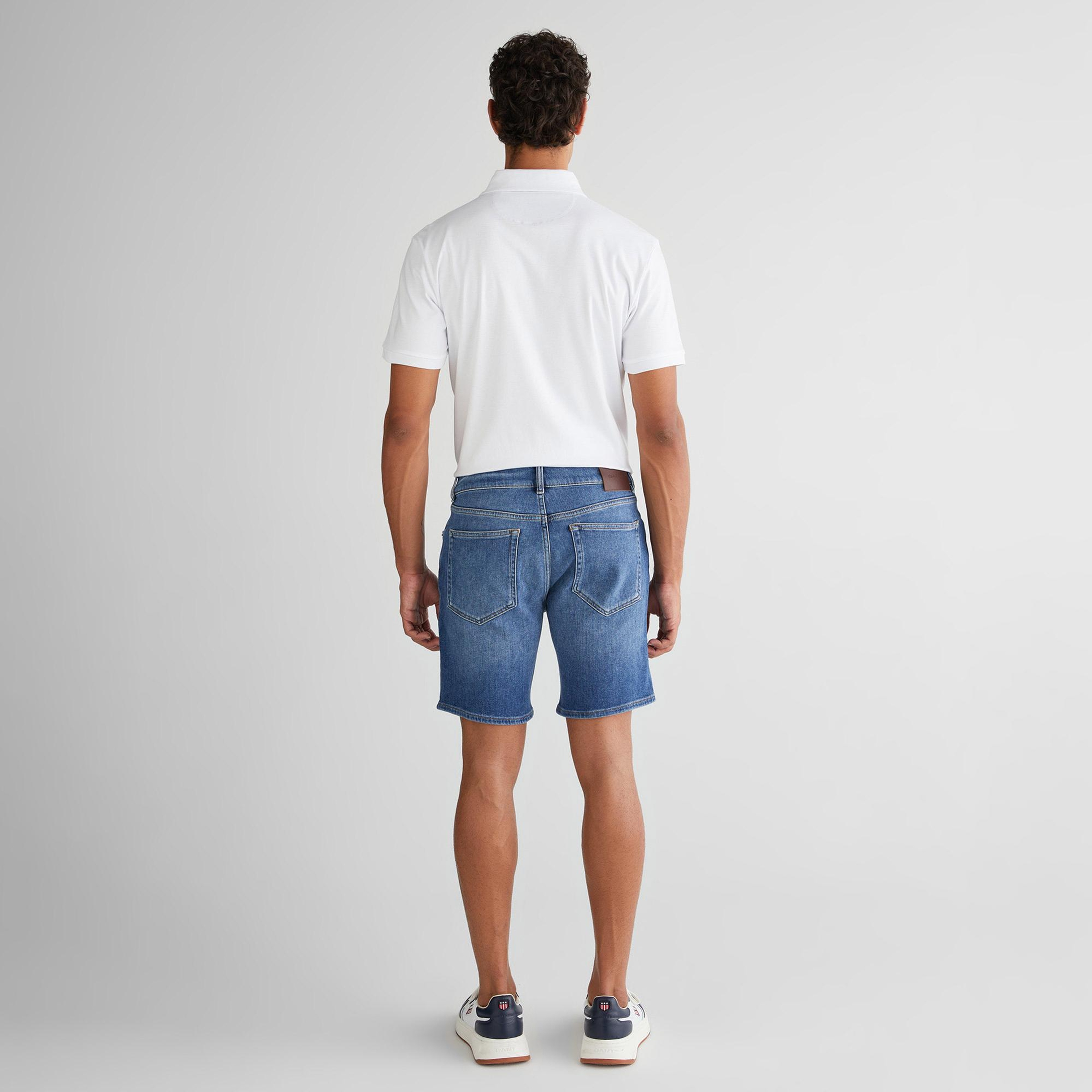 GANT Erkek Mavi Regular Fit Şort