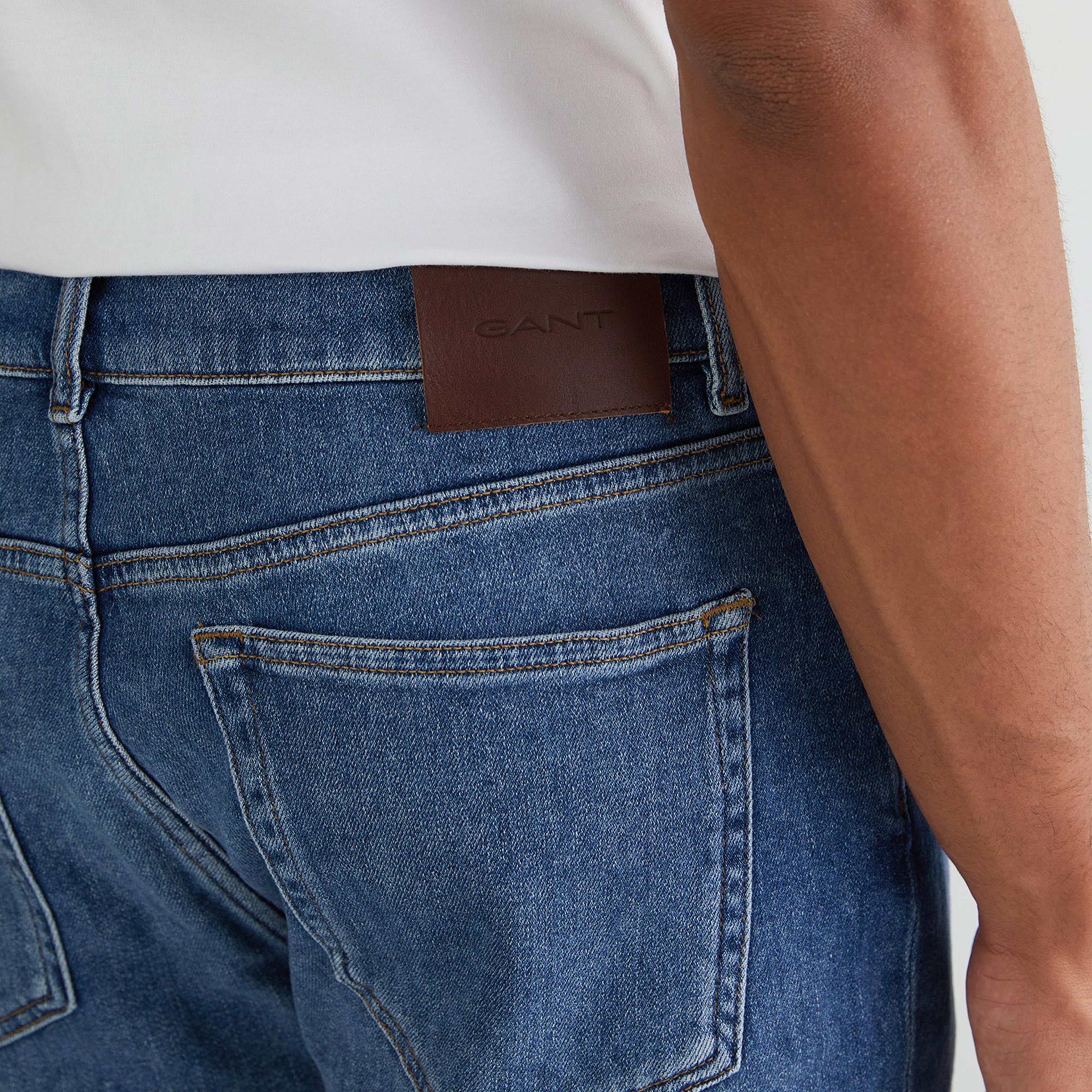 GANT Erkek Mavi Regular Fit Şort