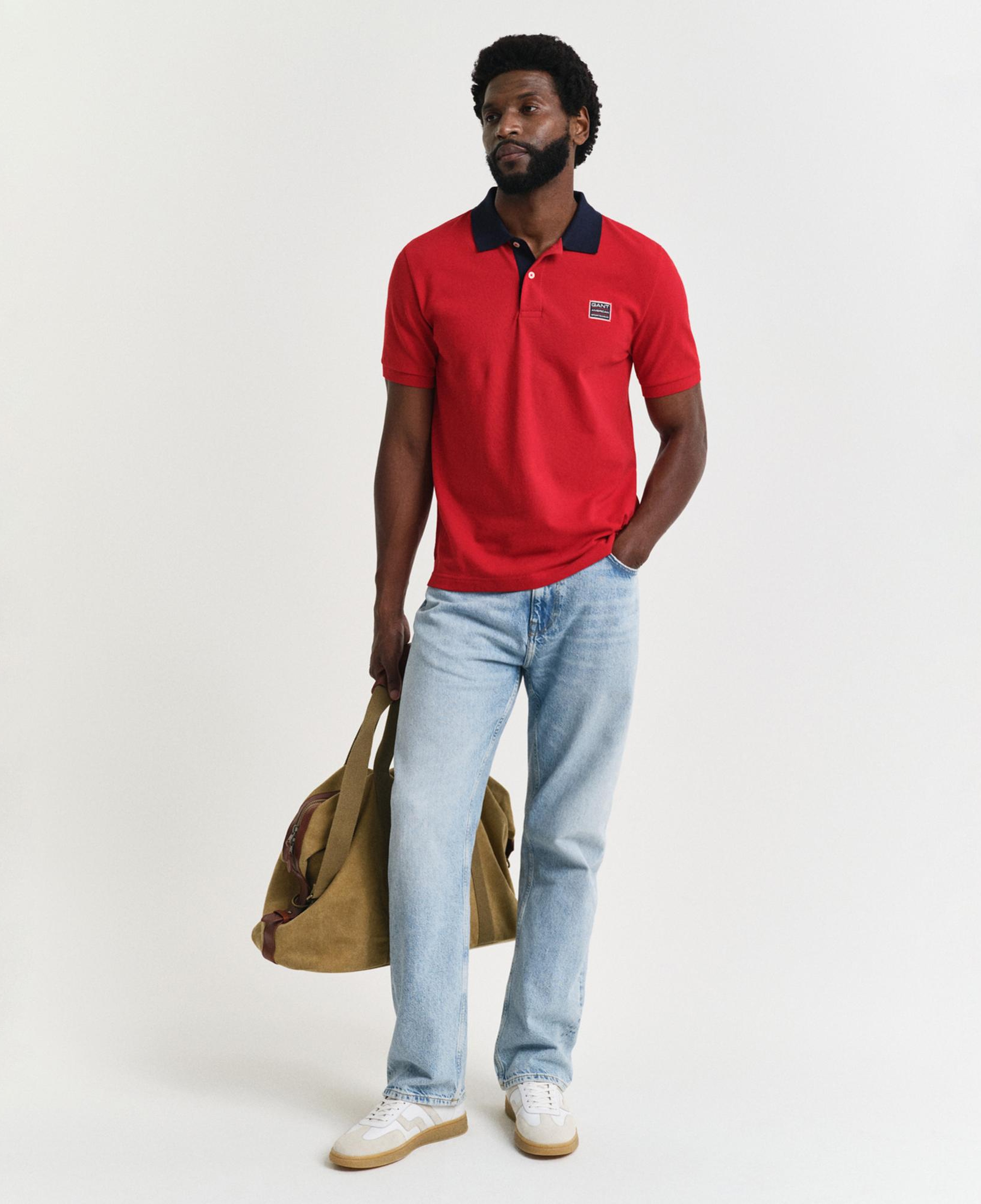 GANT Erkek Kırmızı Regular Fit Polo