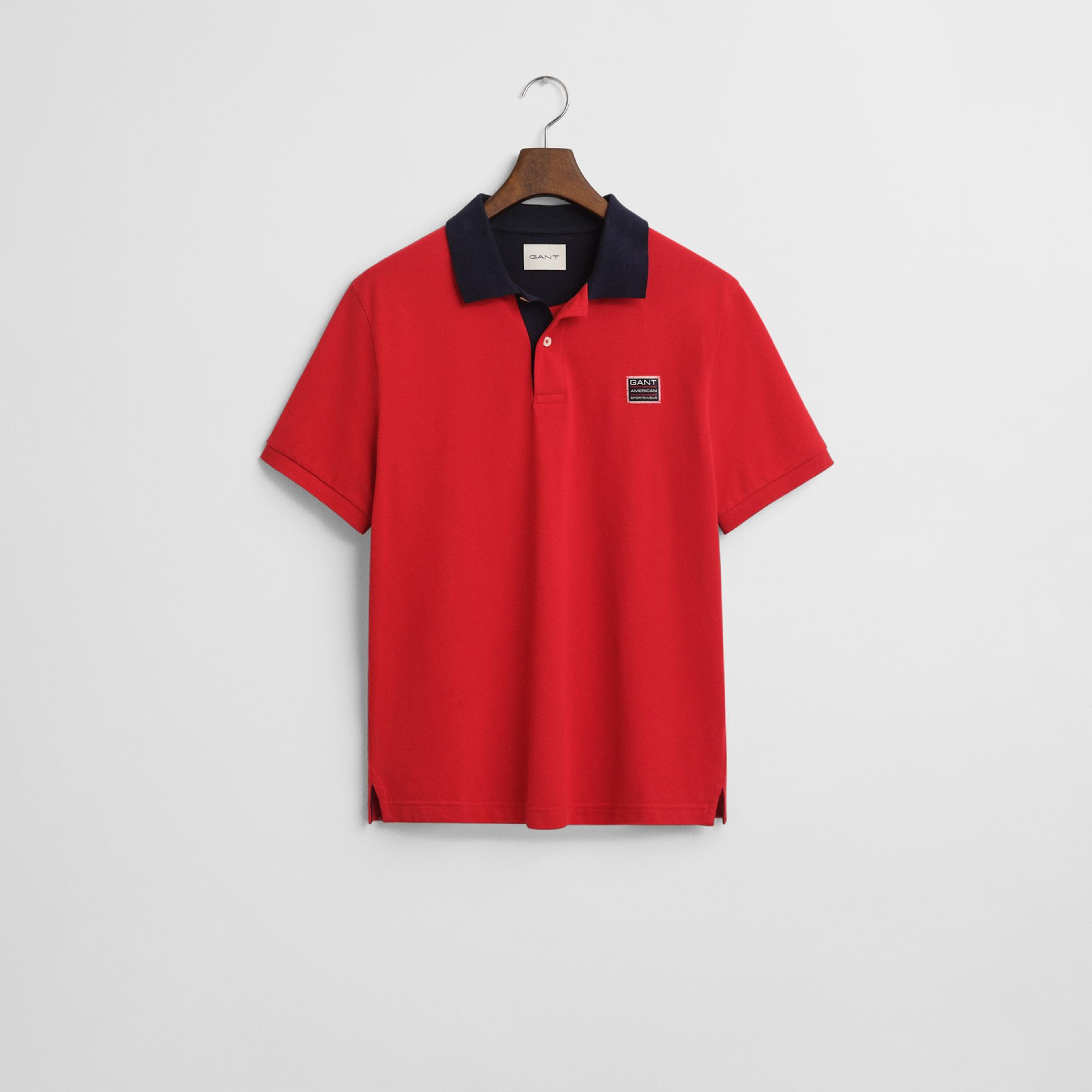 GANT Erkek Kırmızı Regular Fit Polo