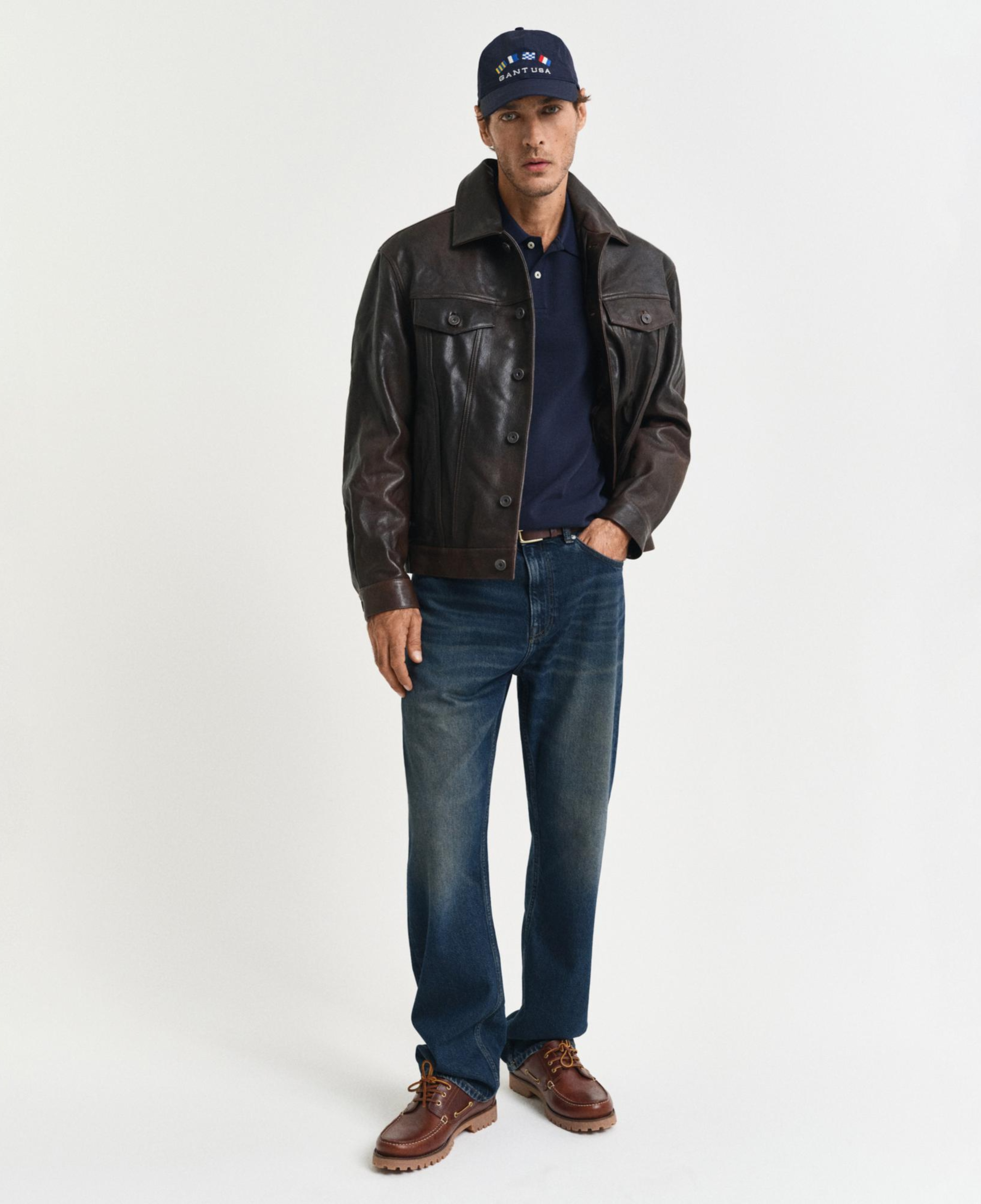 GANT Erkek Lacivert Regular Fit Polo