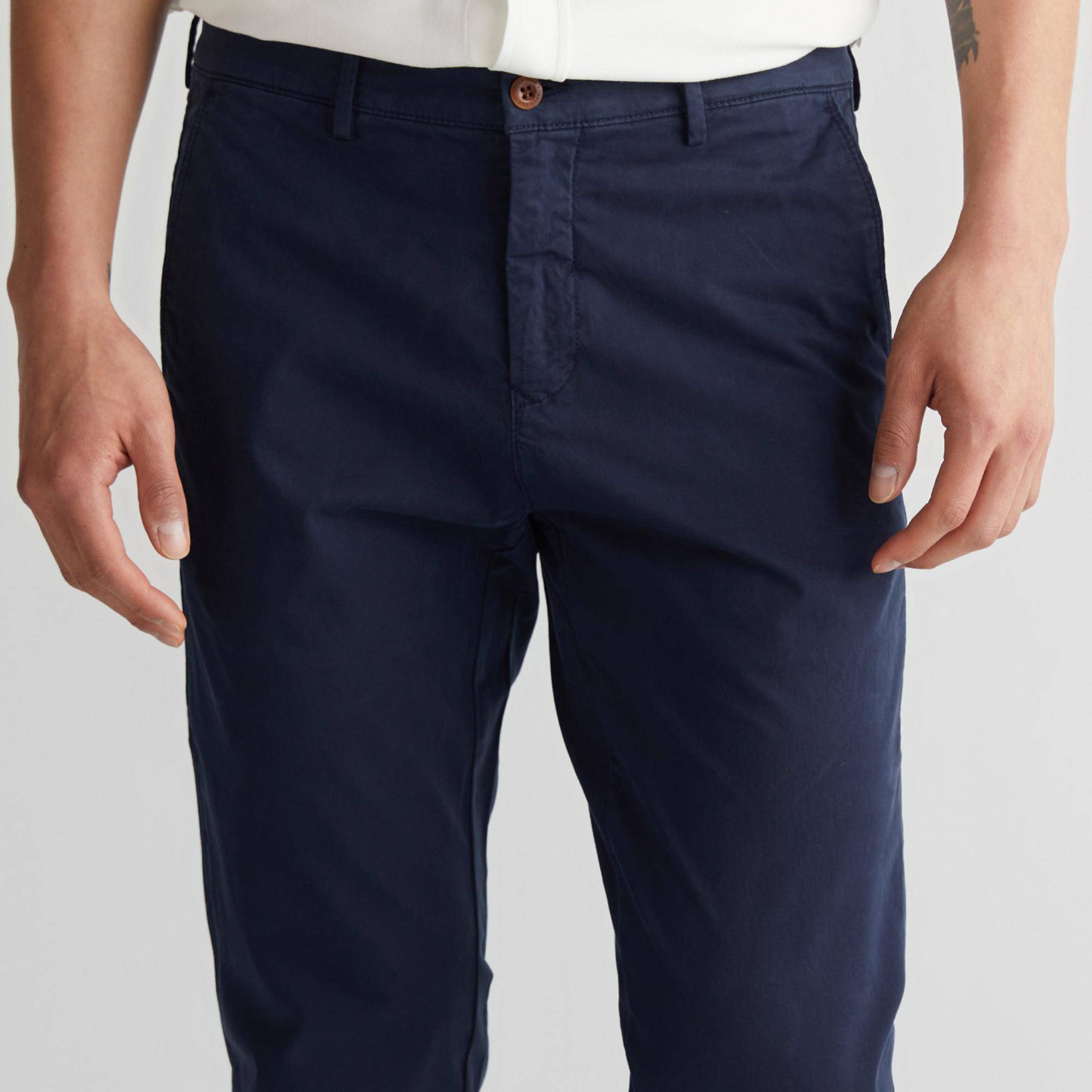 GANT Erkek Lacivert Slim Fit Pantolon