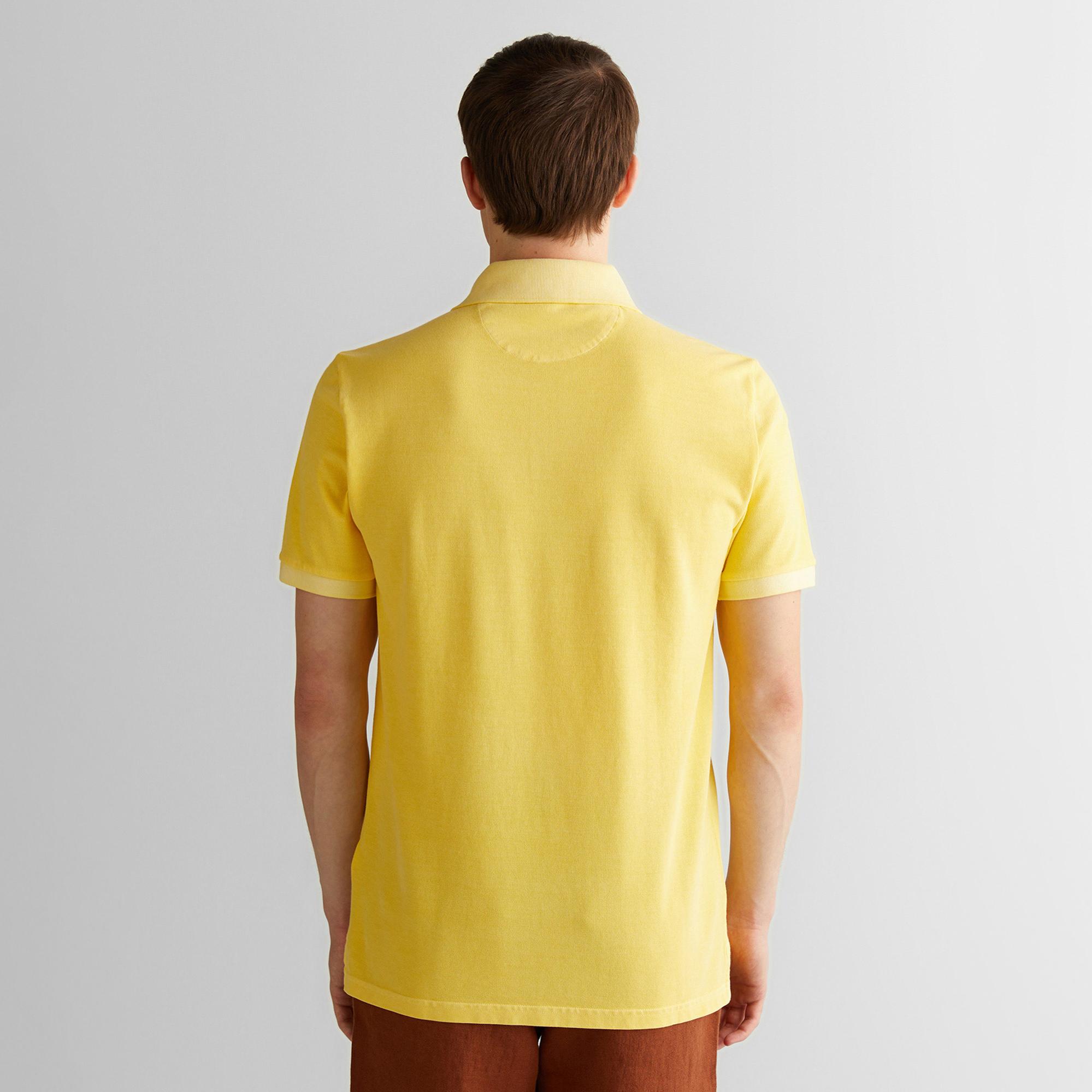 GANT Erkek Sarı Regular Fit Polo