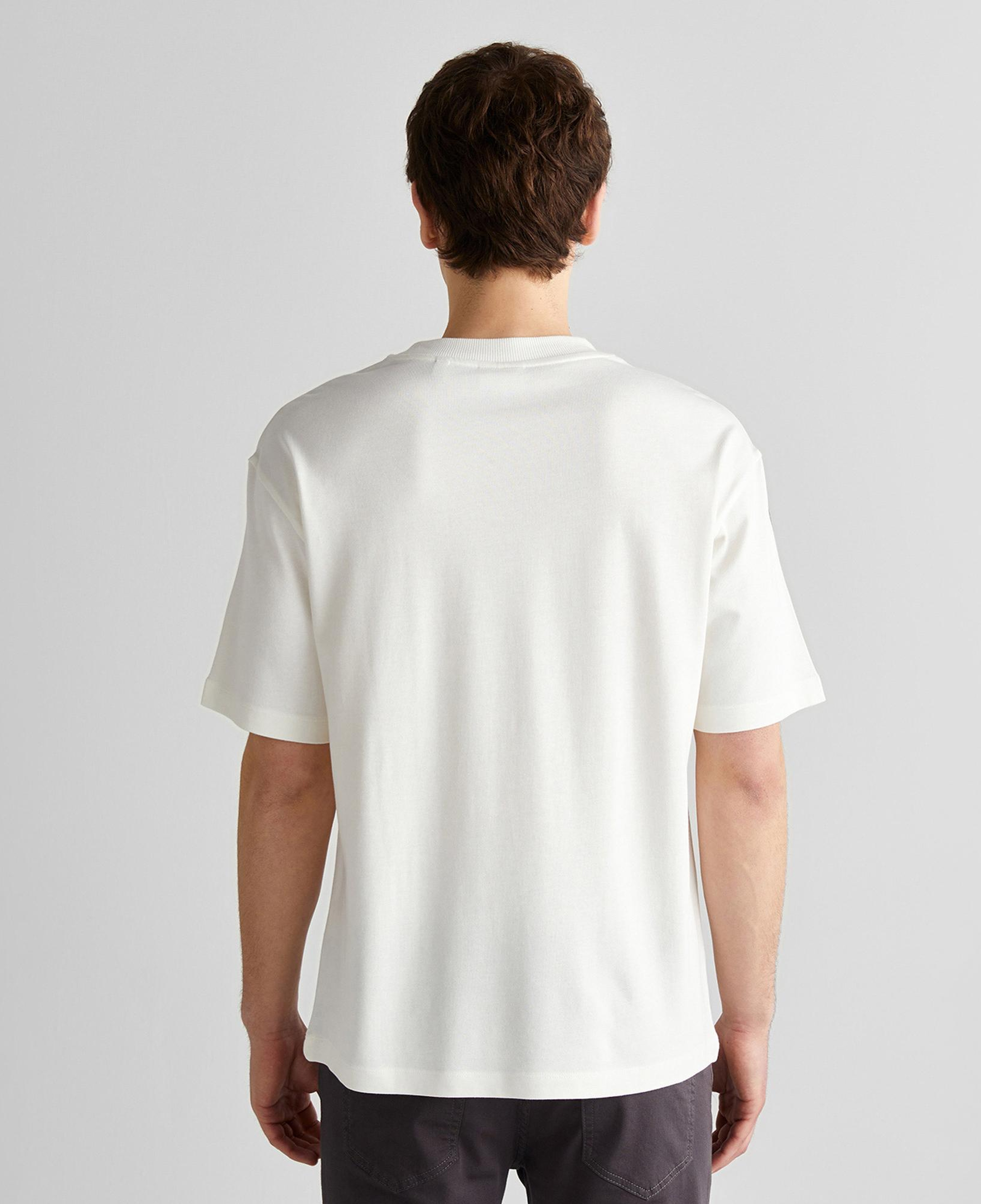 GANT Erkek Krem Relaxed Fit Bisiklet Yaka Logolu T-Shirt