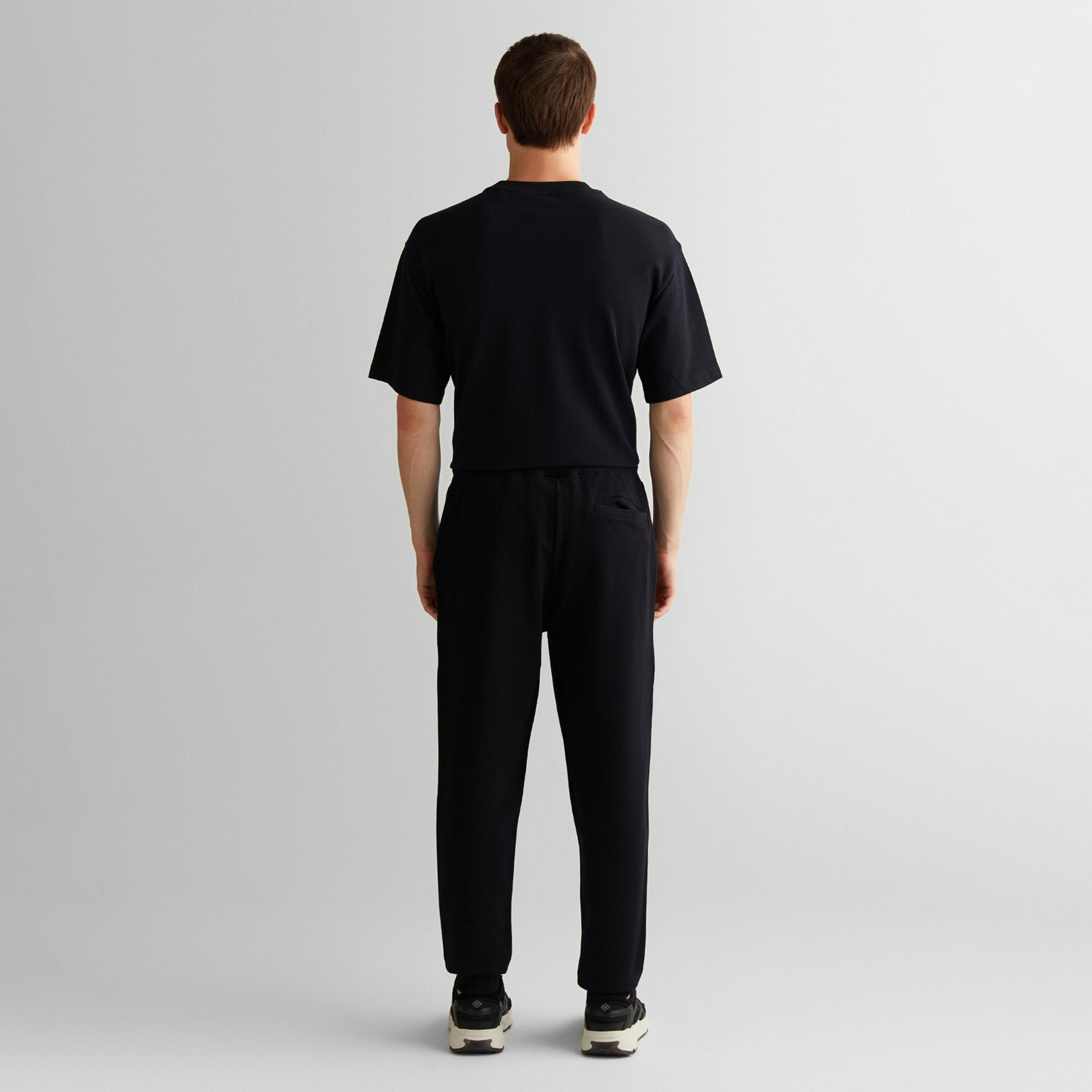 GANT Erkek Siyah Regular Fit Eşofman Altı