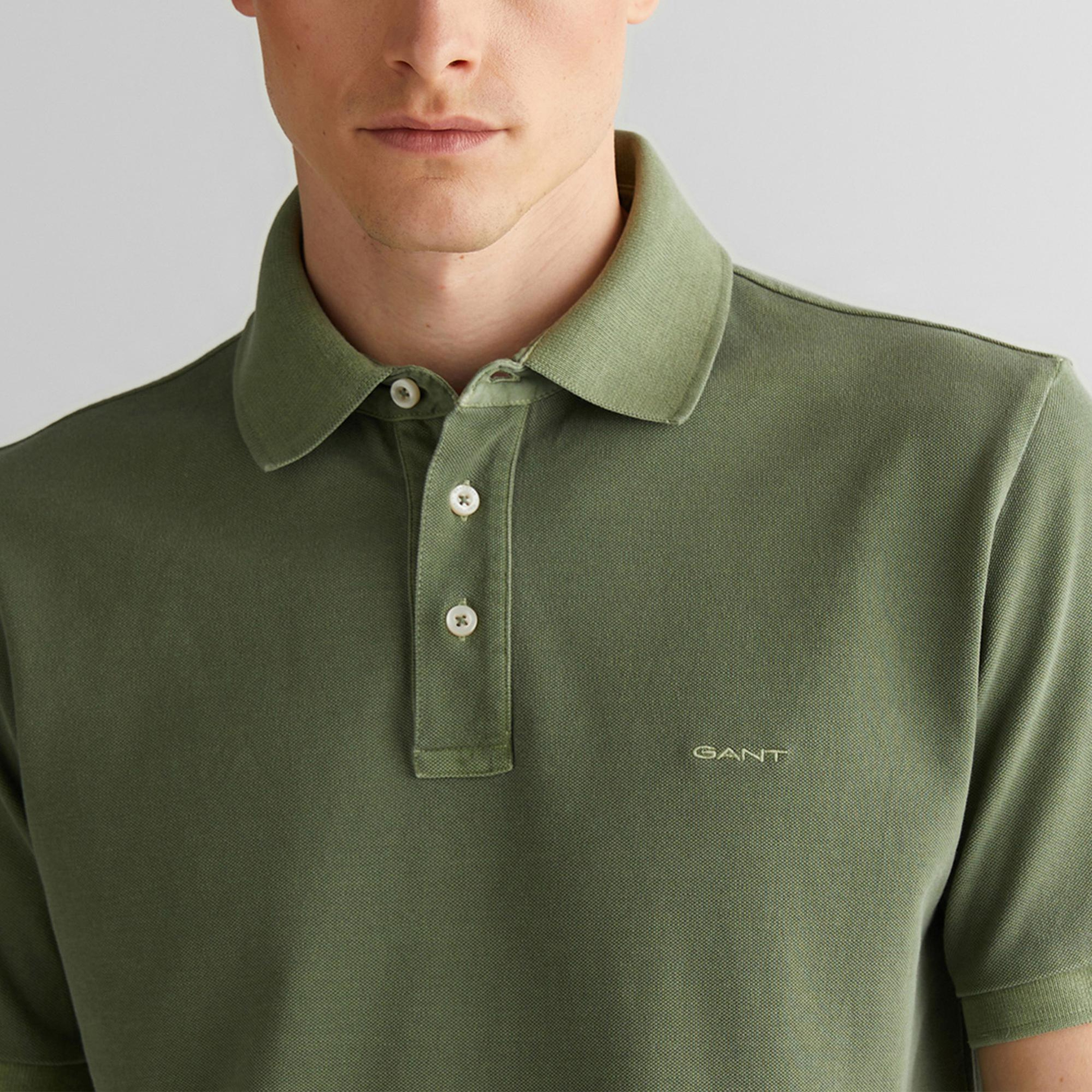 GANT Erkek Yeşil Regular Fit Polo