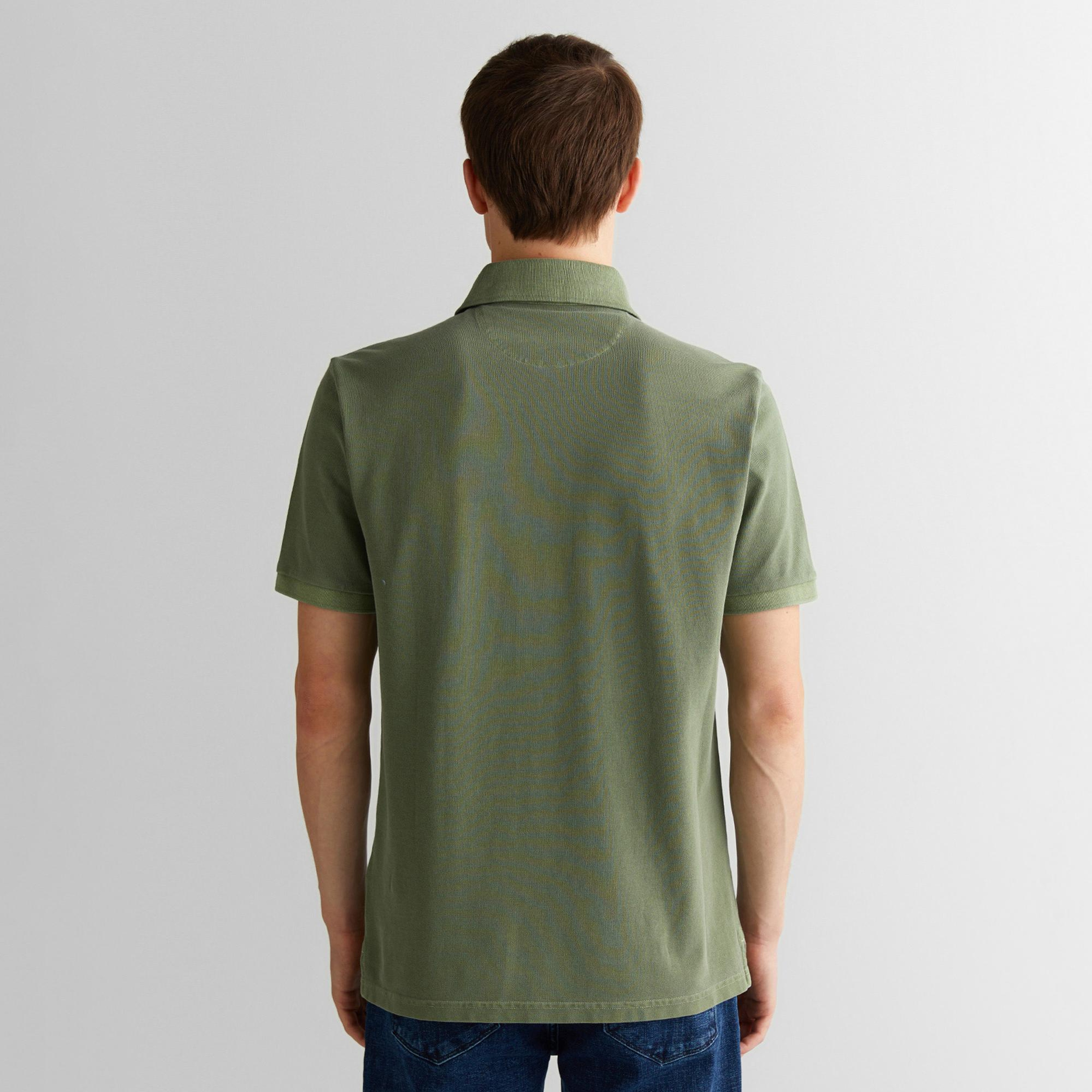 GANT Erkek Yeşil Regular Fit Polo