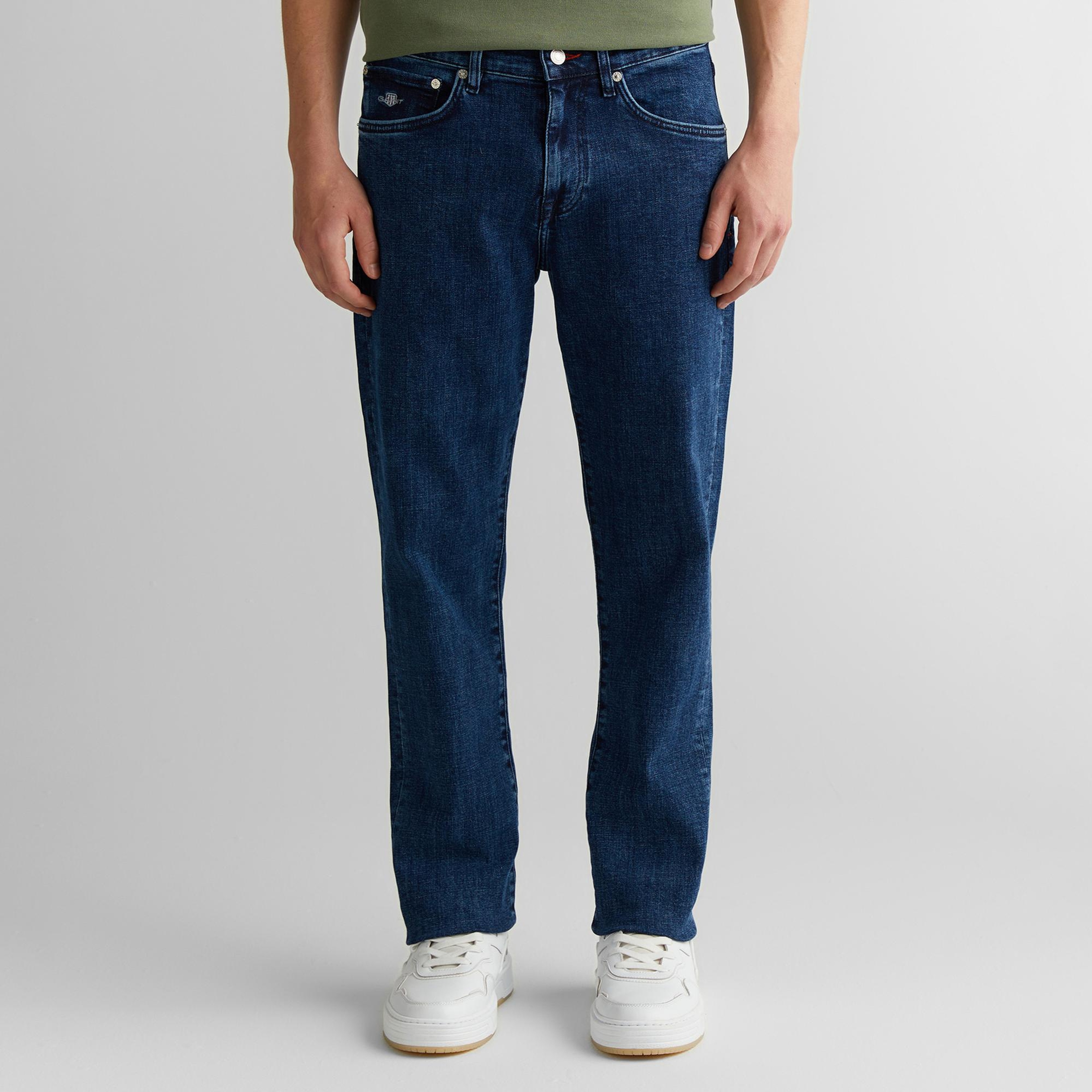 Gant Erkek Mavi Regular Fit Pantolon