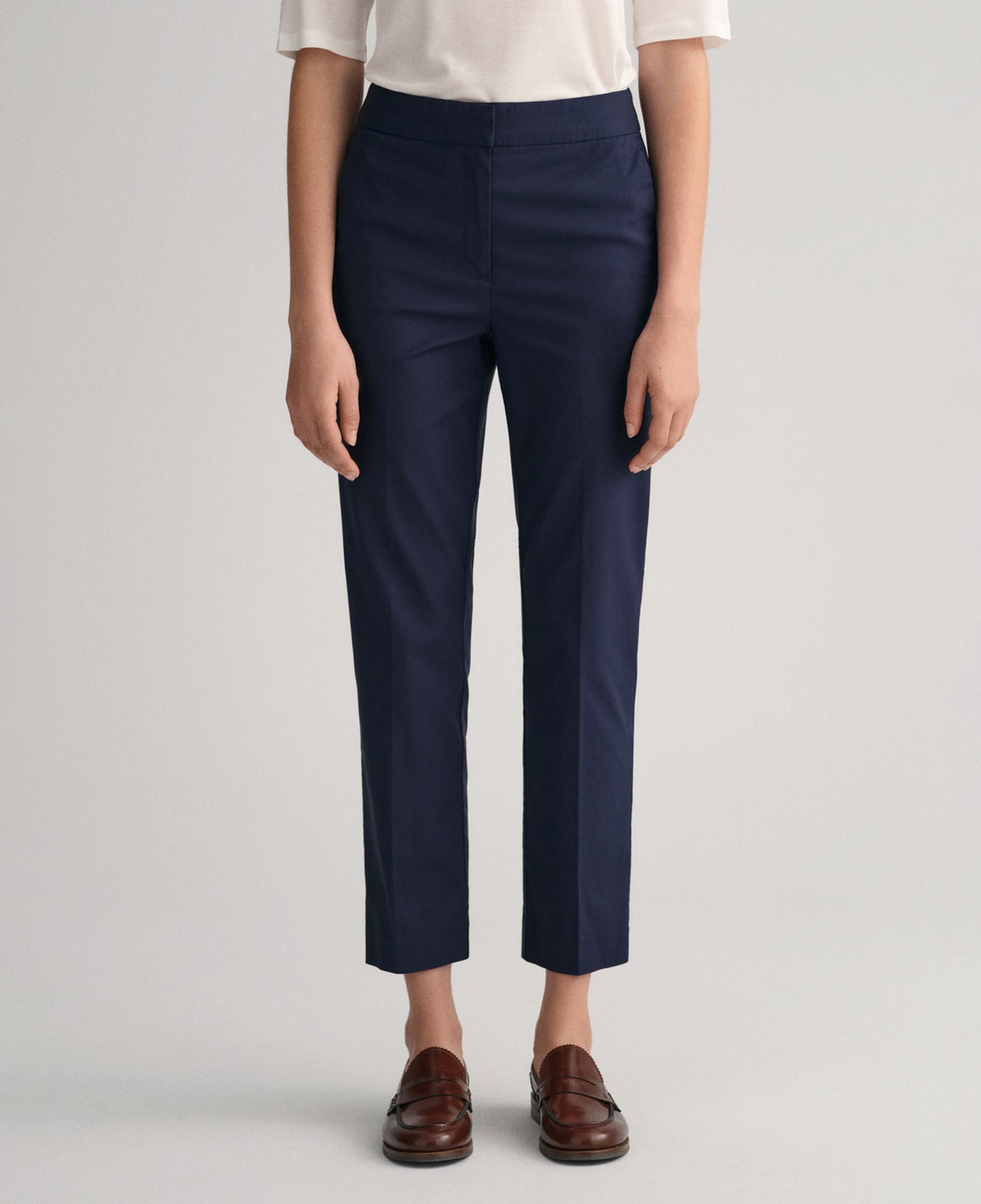 GANT Kadın Lacivert Slim Fit Pantolon