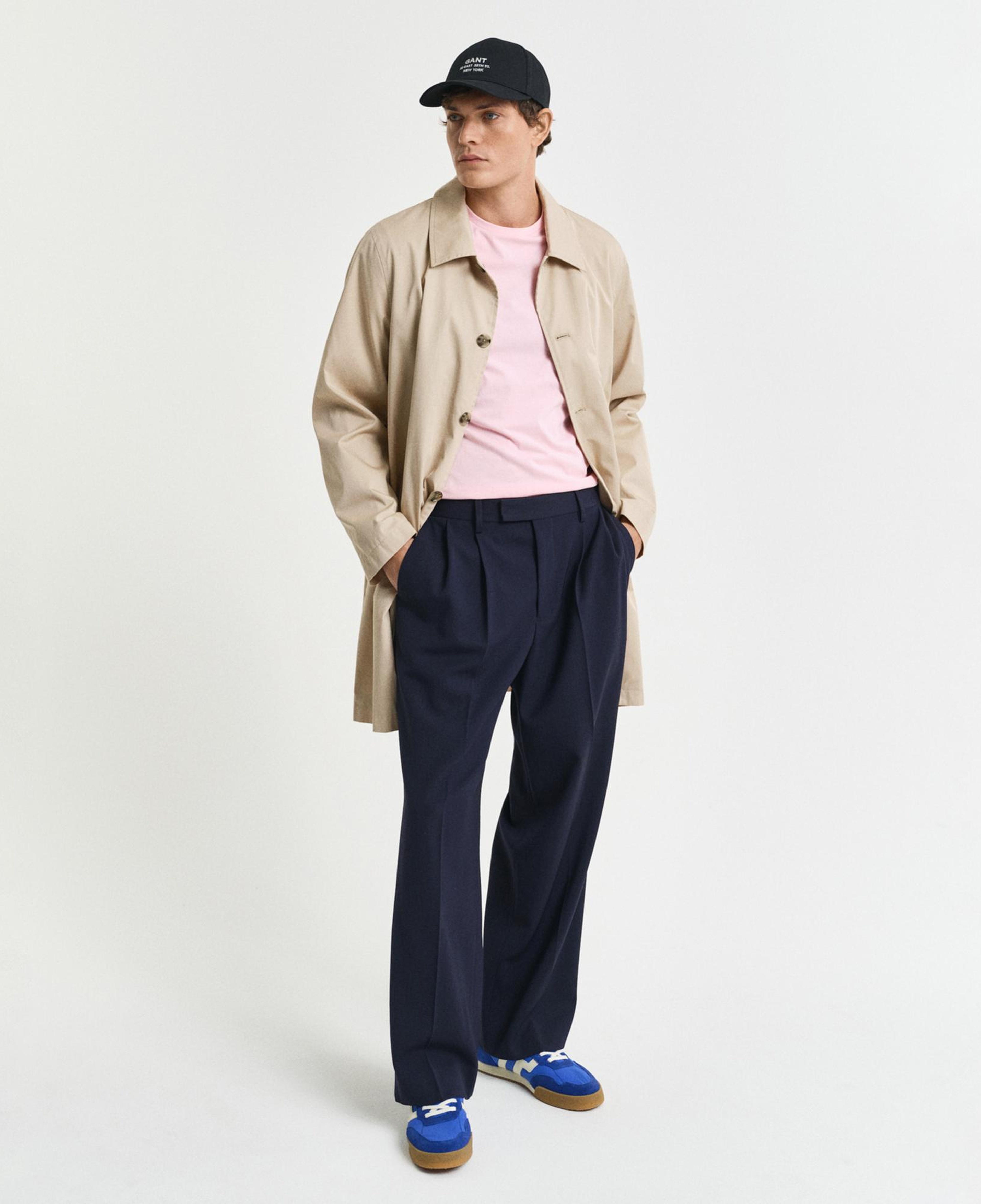 GANT Erkek Pembe Regular Fit Bisiklet Yaka T-Shirt