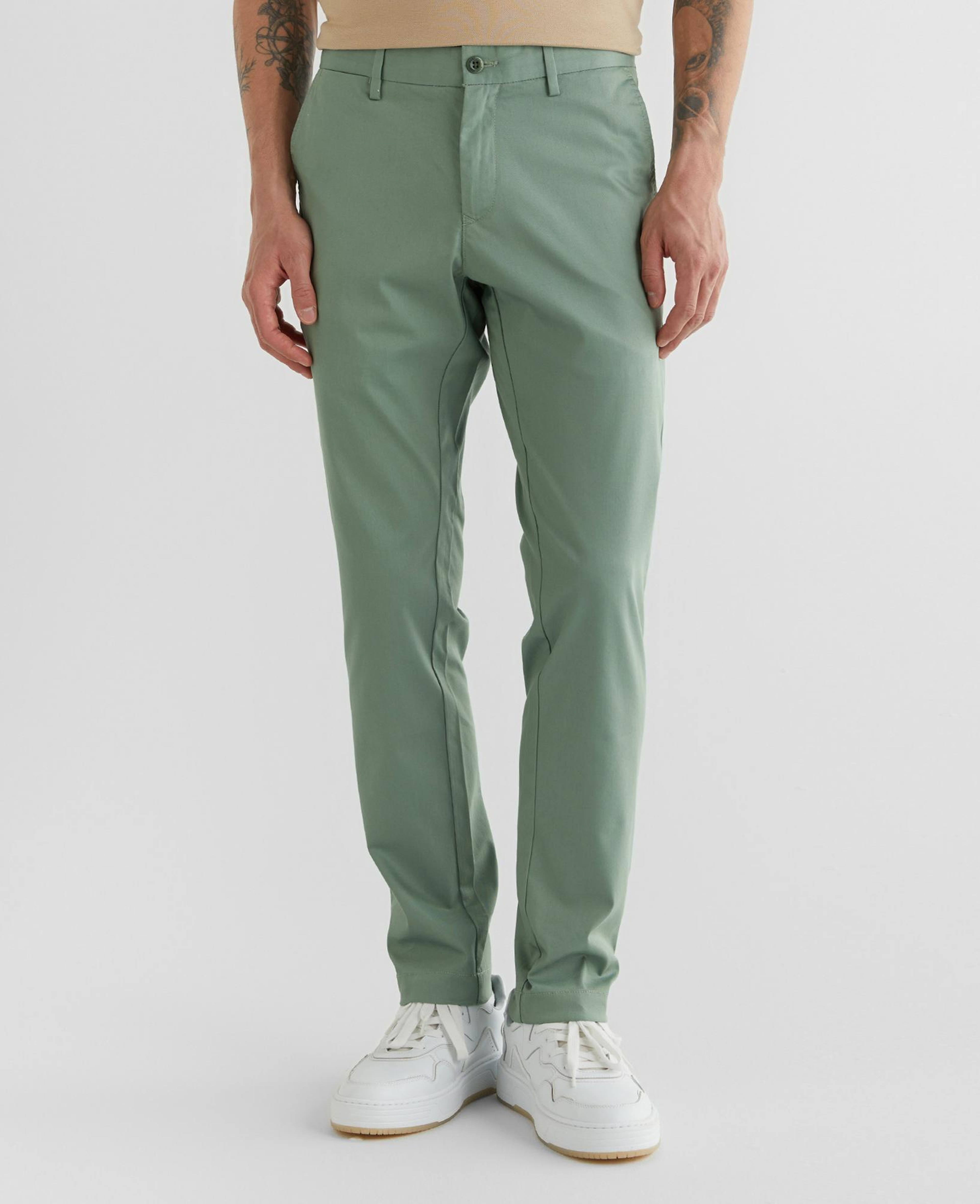 GANT Erkek Yeşil Slim Fit Pantolon