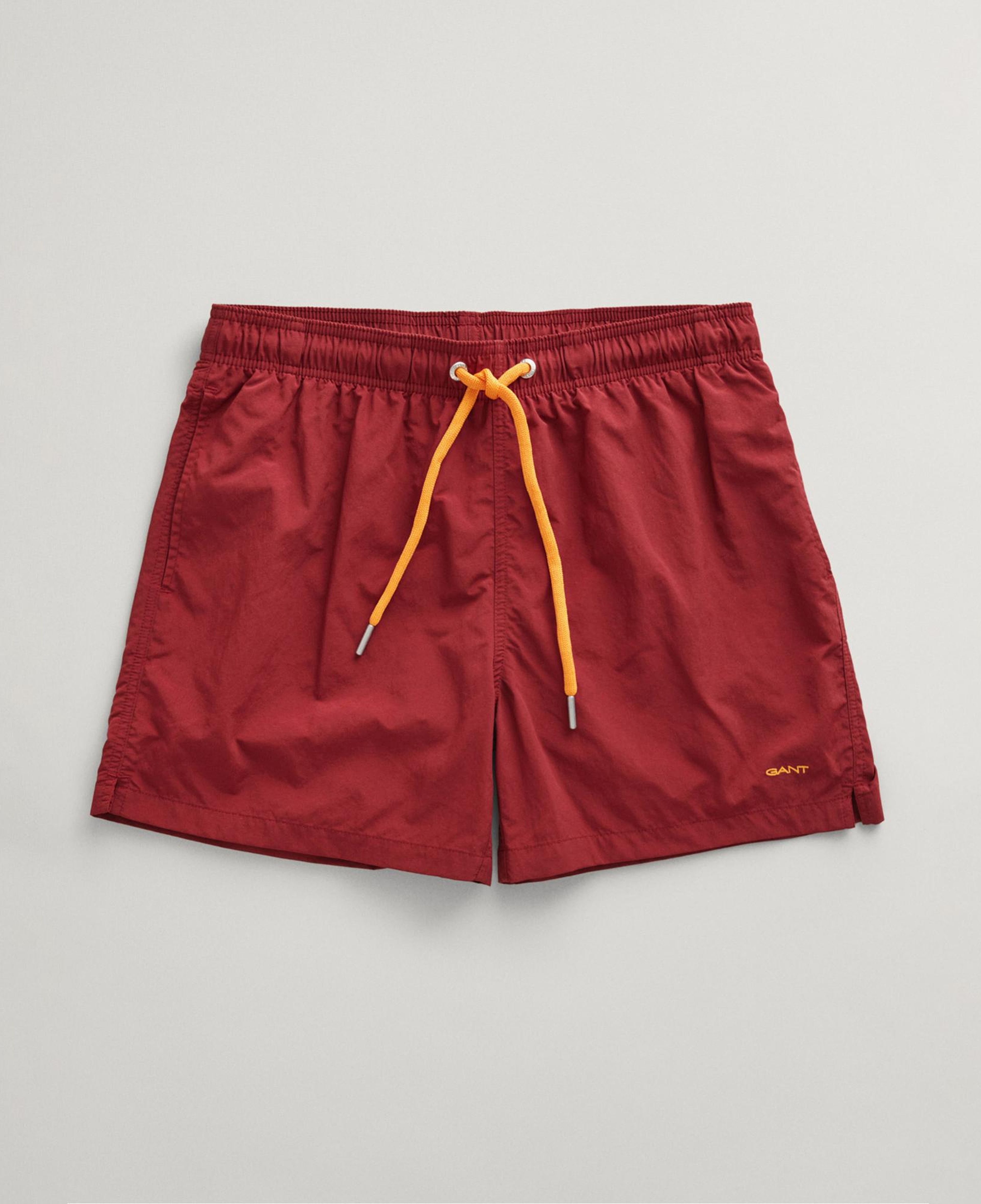 GANT Erkek Bordo Regular Fit Mayo Şort