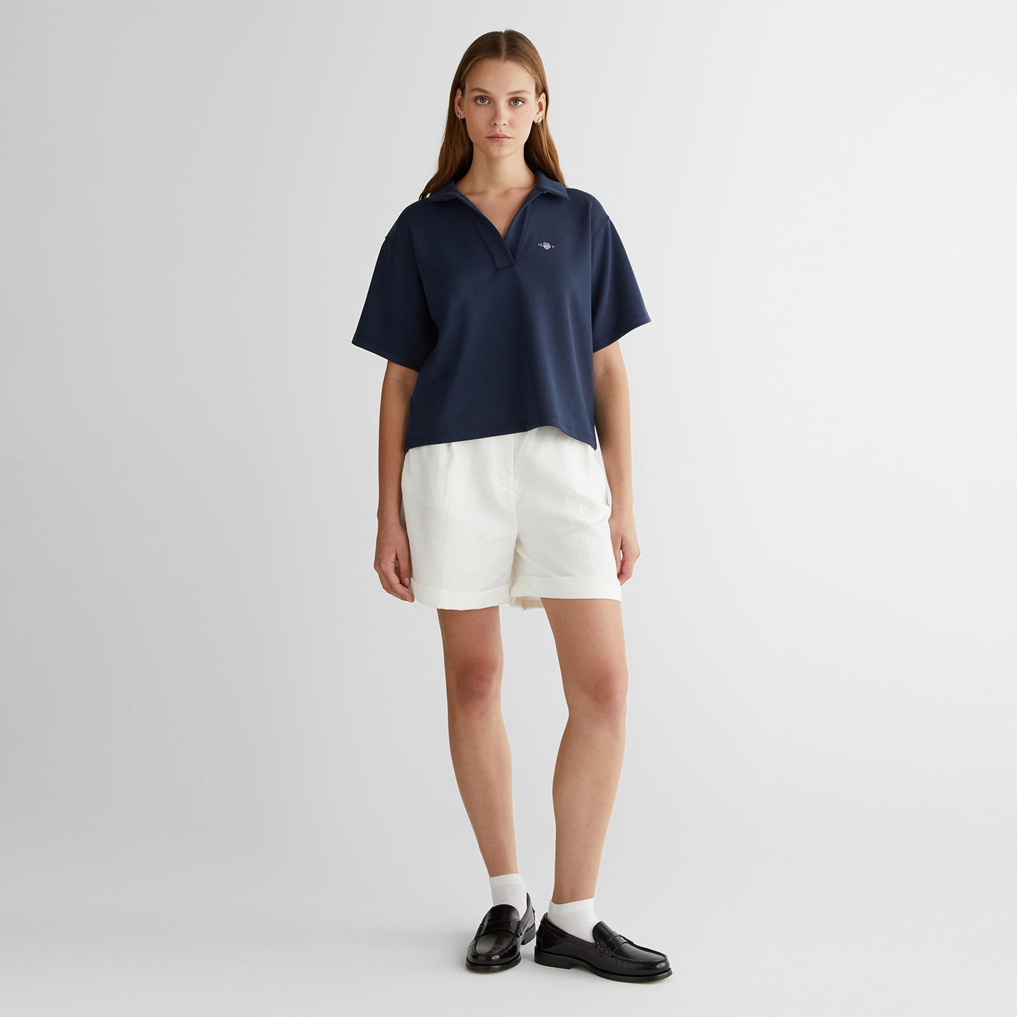 GANT Kadın Lacivert Logolu Polo