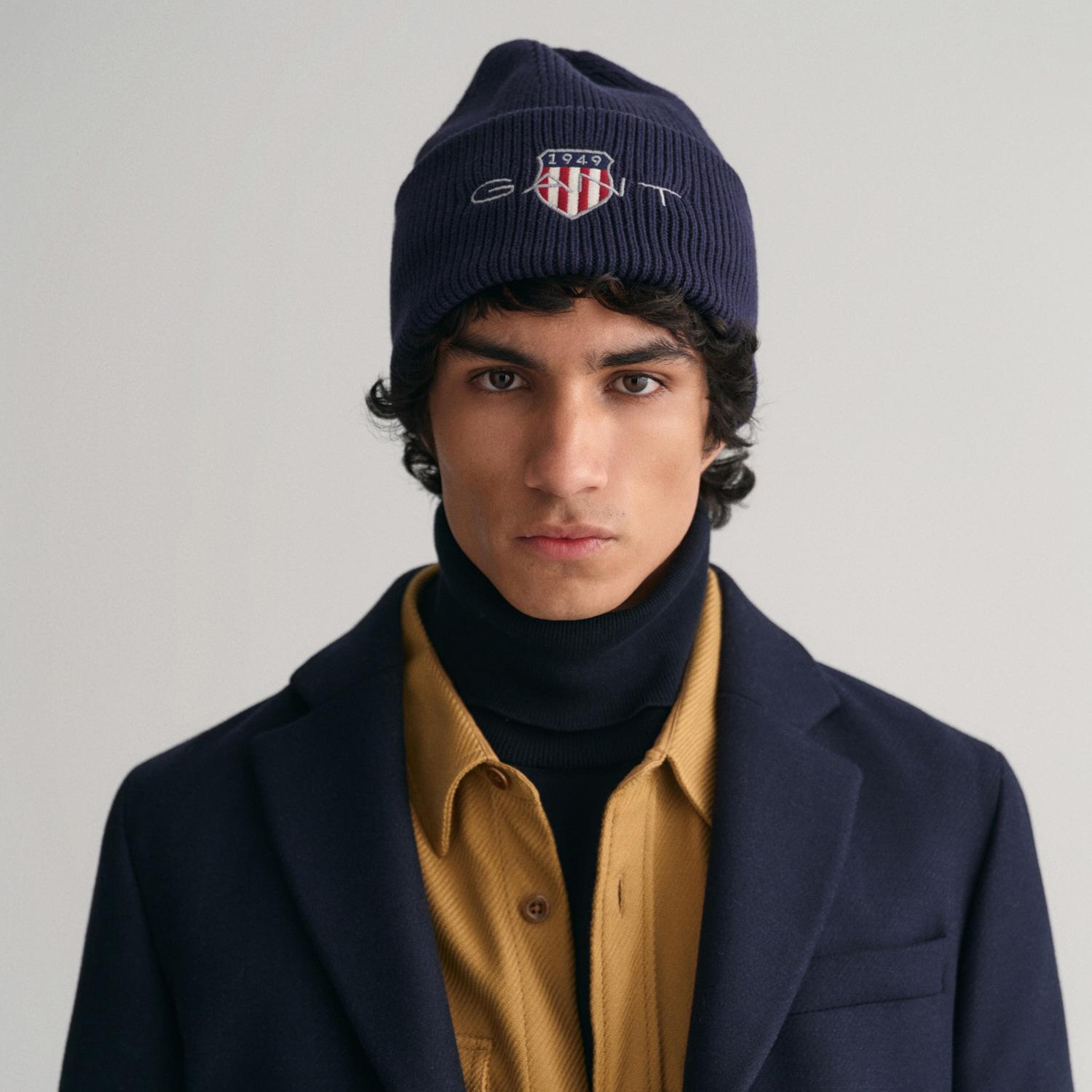 GANT Unisex Lacivert Logolu Bere