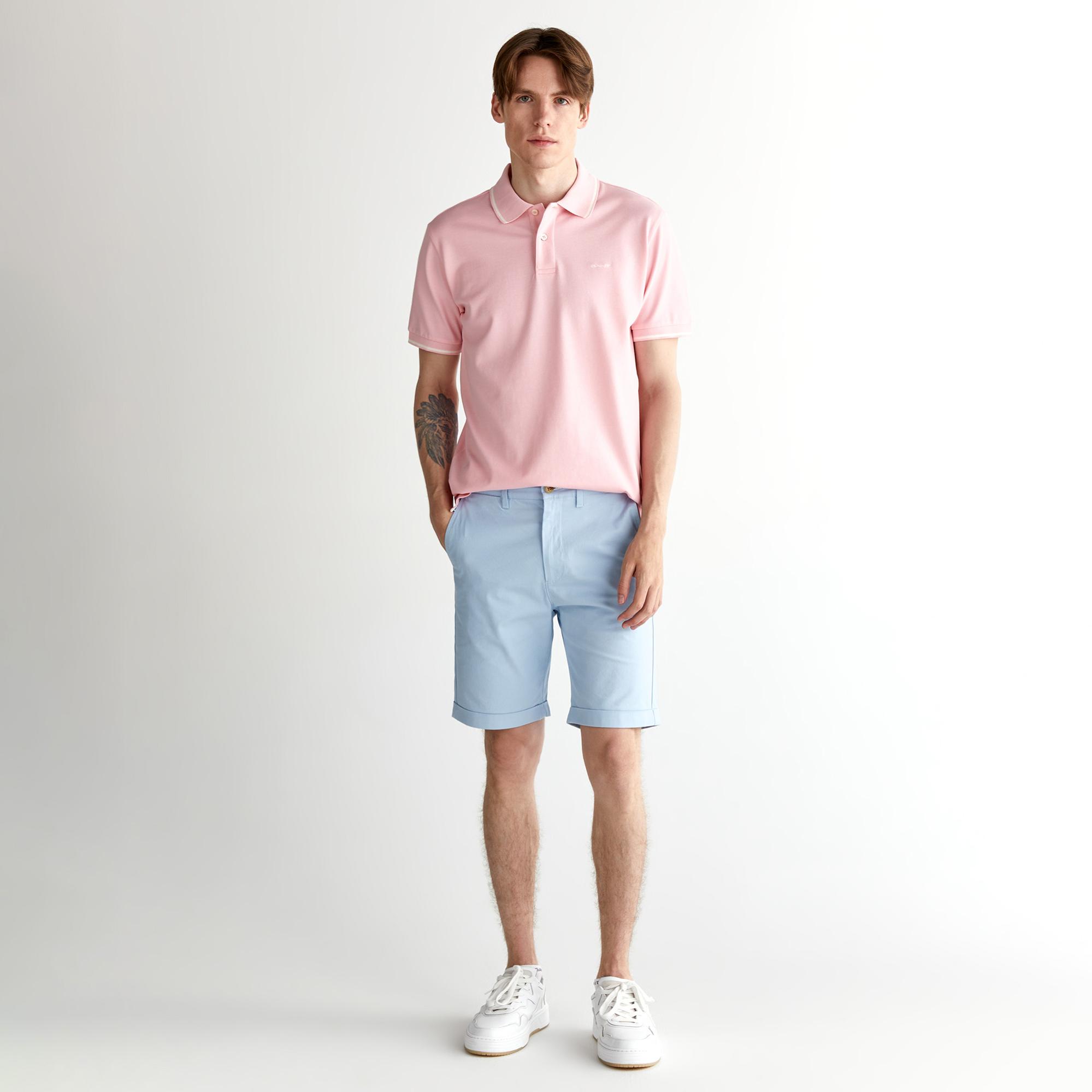 GANT Erkek Pembe Regular Fit Polo