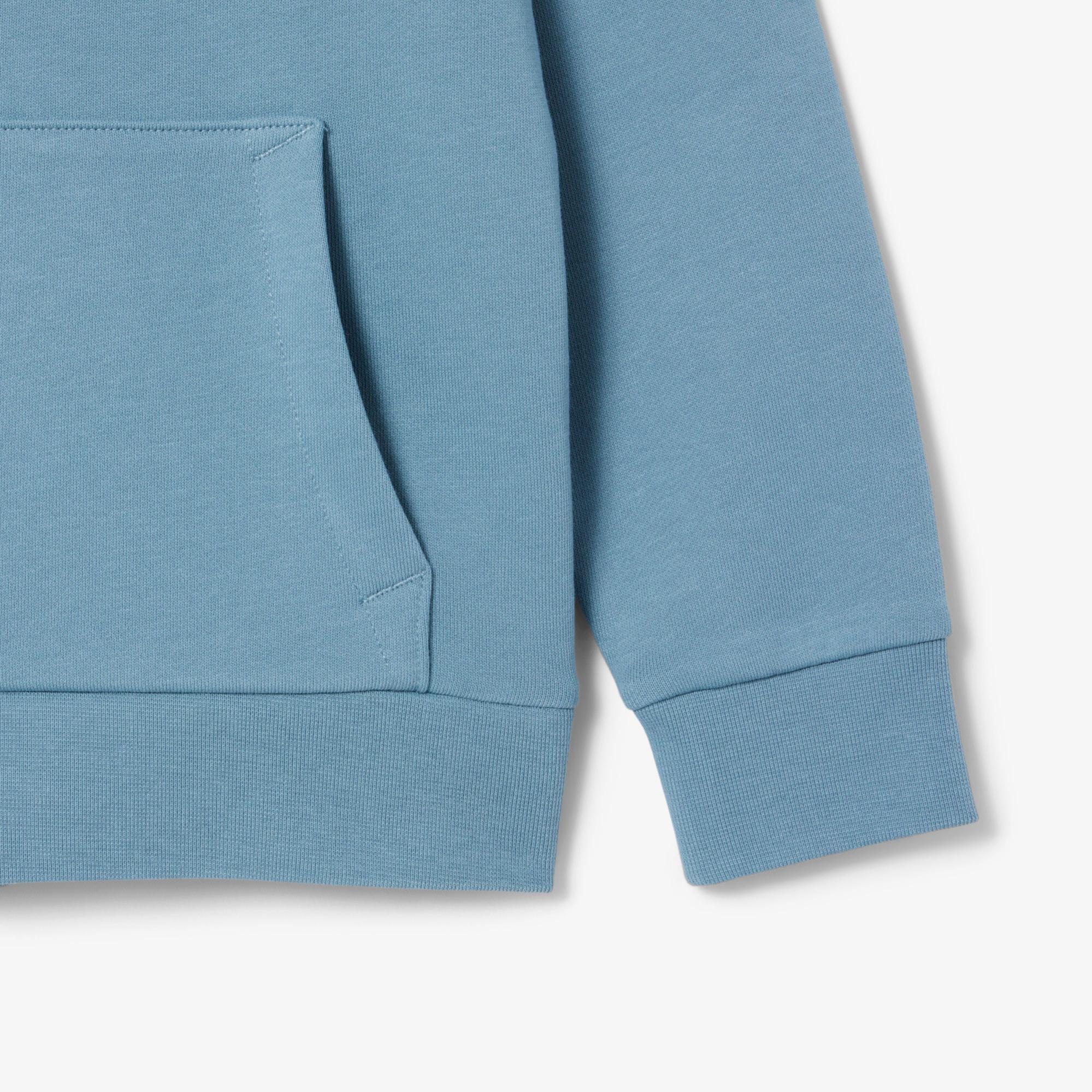 Lacoste Çocuk Kapüşonlu Baskılı Mavi Sweatshirt