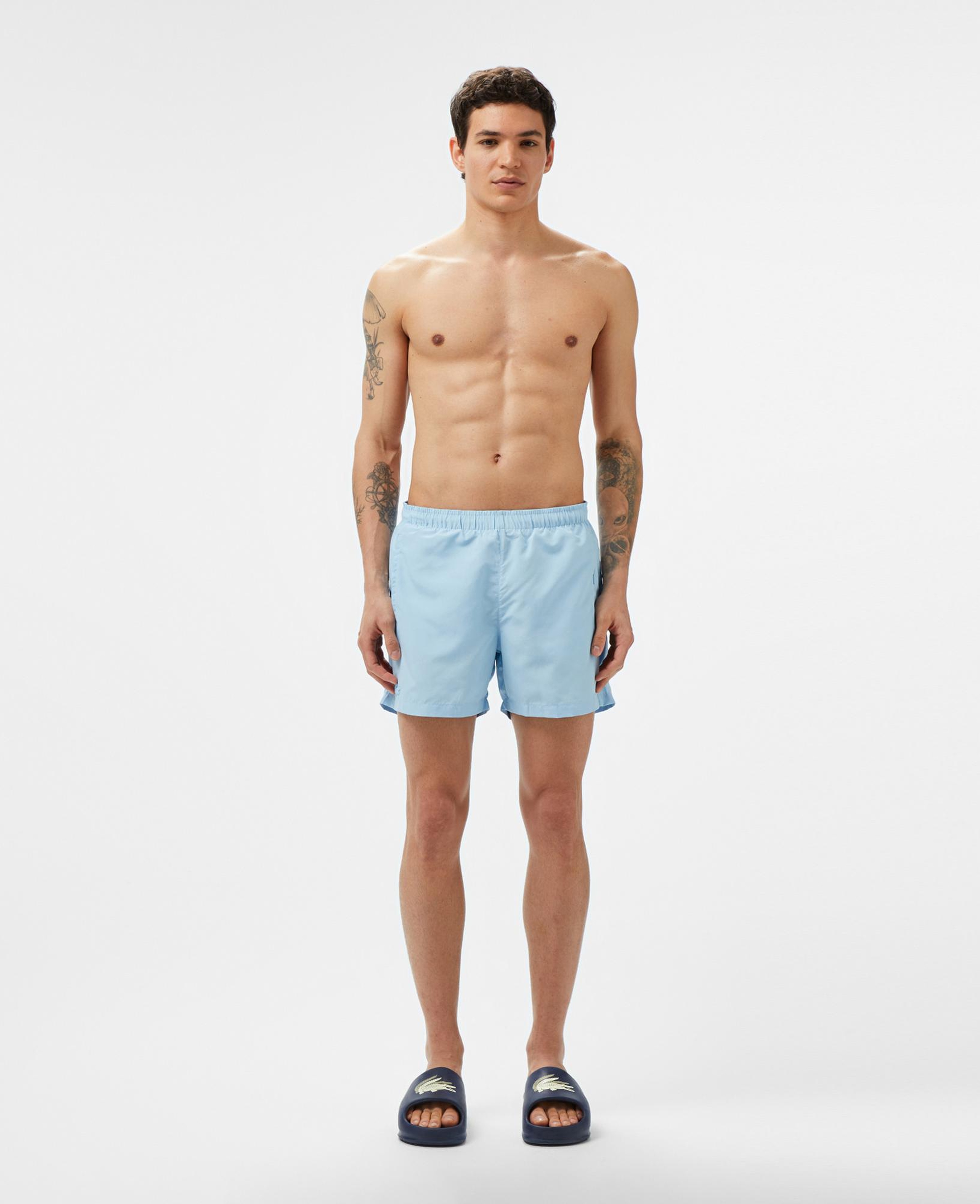 Lacoste Erkek Regular Fit Açık Mavi Mayo