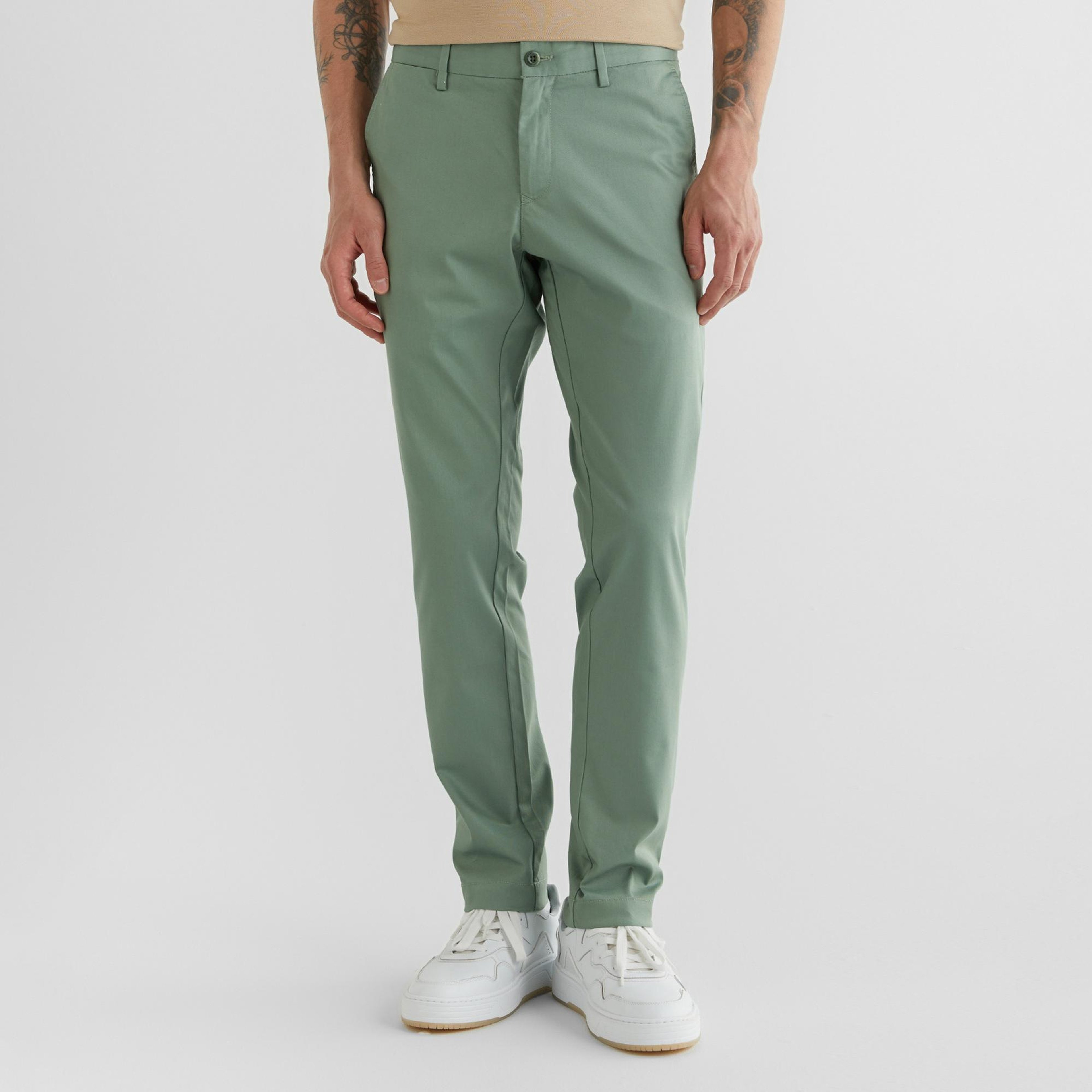 GANT Erkek Yeşil Slim Fit Pantolon