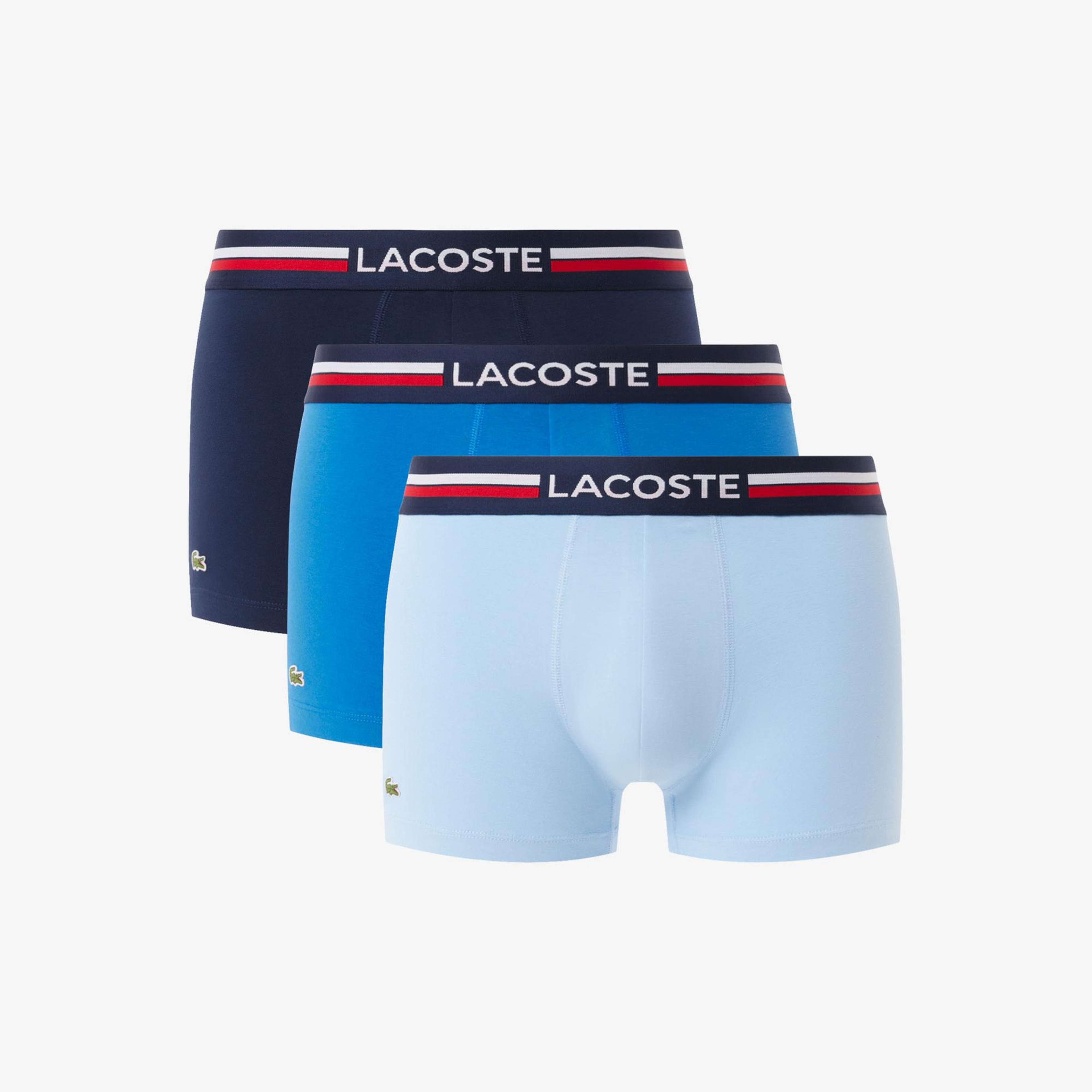 Lacoste Erkek 3'lü Renkli Boxer