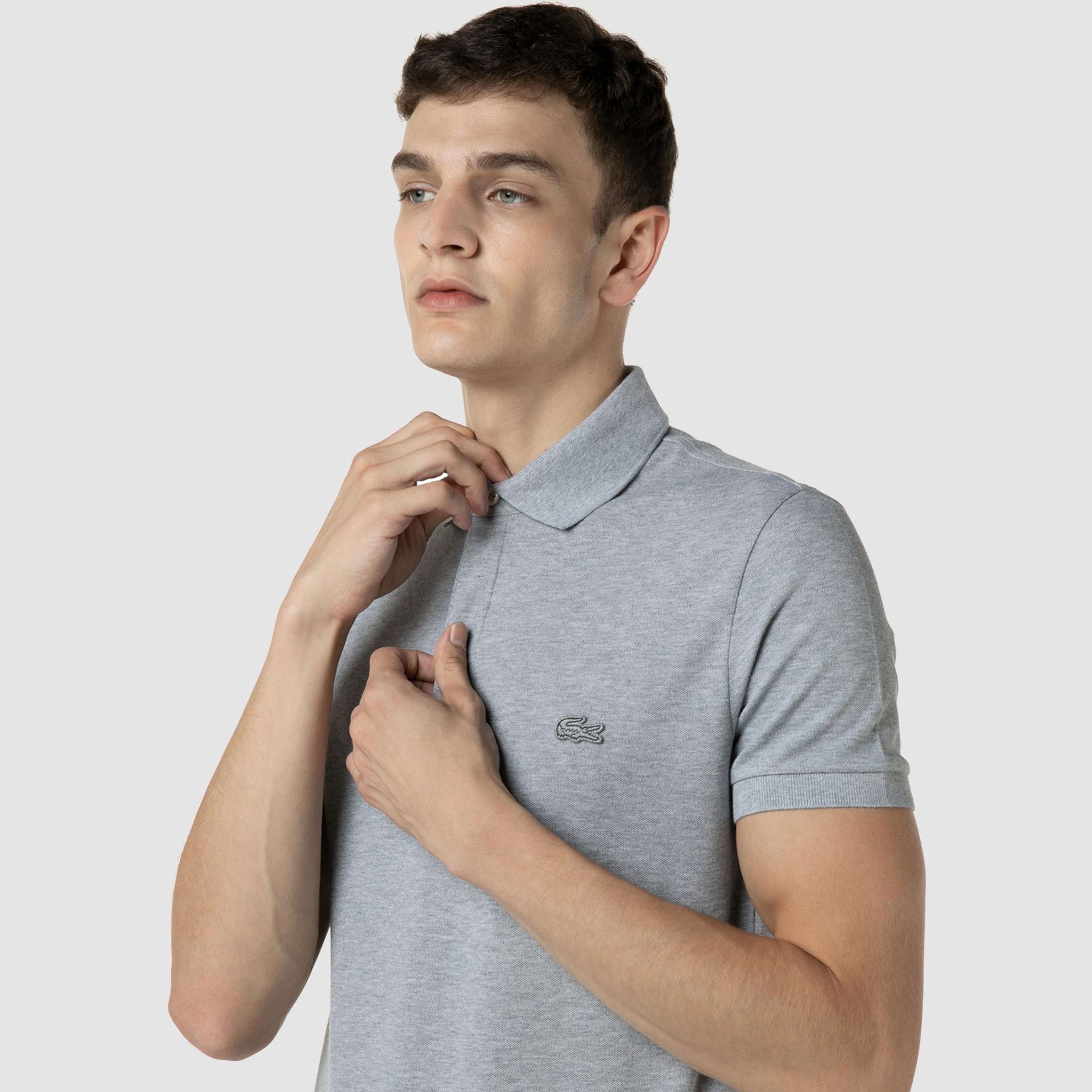 Lacoste Erkek Regular Fit Gri Paris Polo