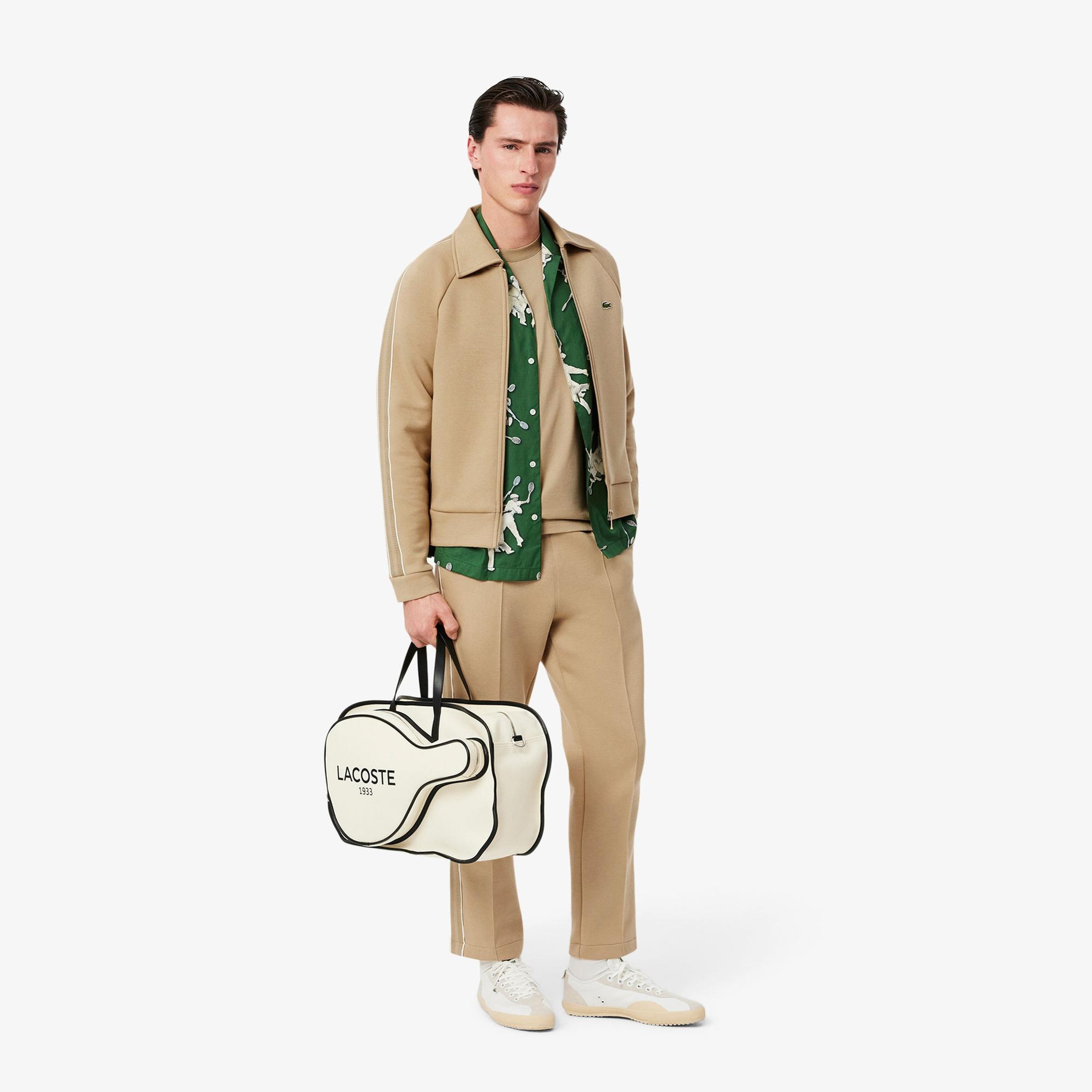 Lacoste Erkek Classic Fit Bisiklet Yaka Bej T-Shirt