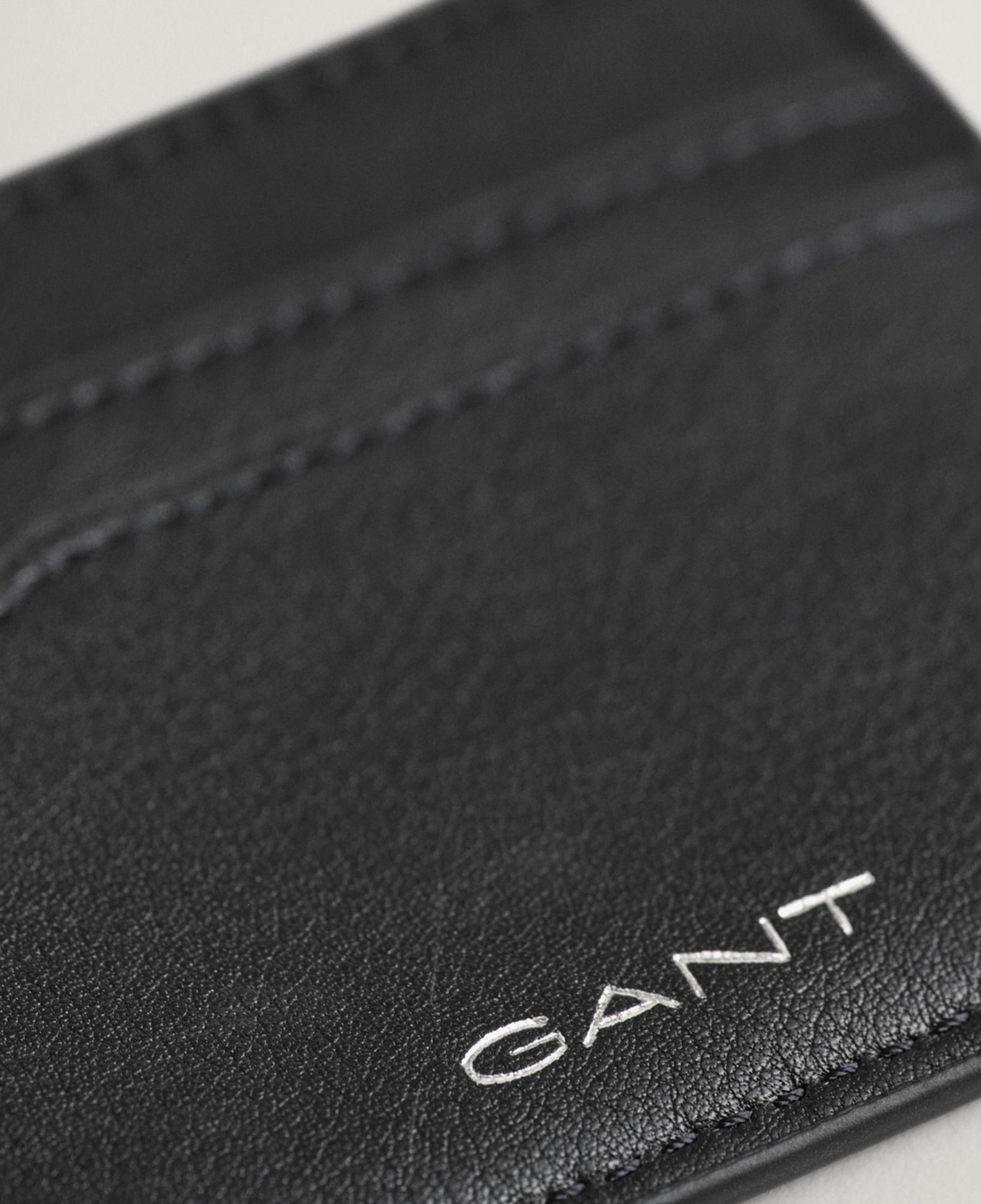 GANT Erkek Siyah Deri Logolu Cüzdan