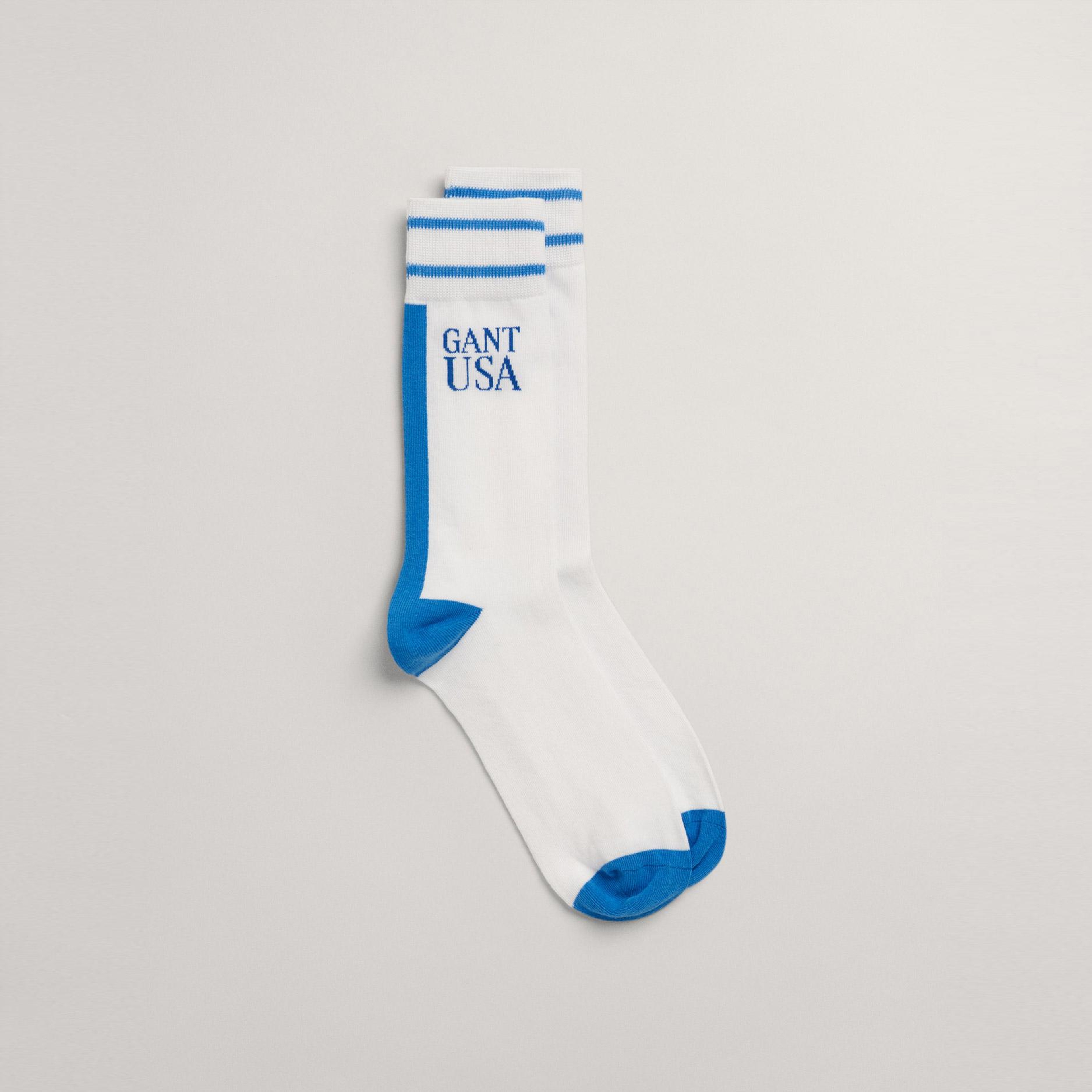 GANT Unisex Mavi Logolu Çorap