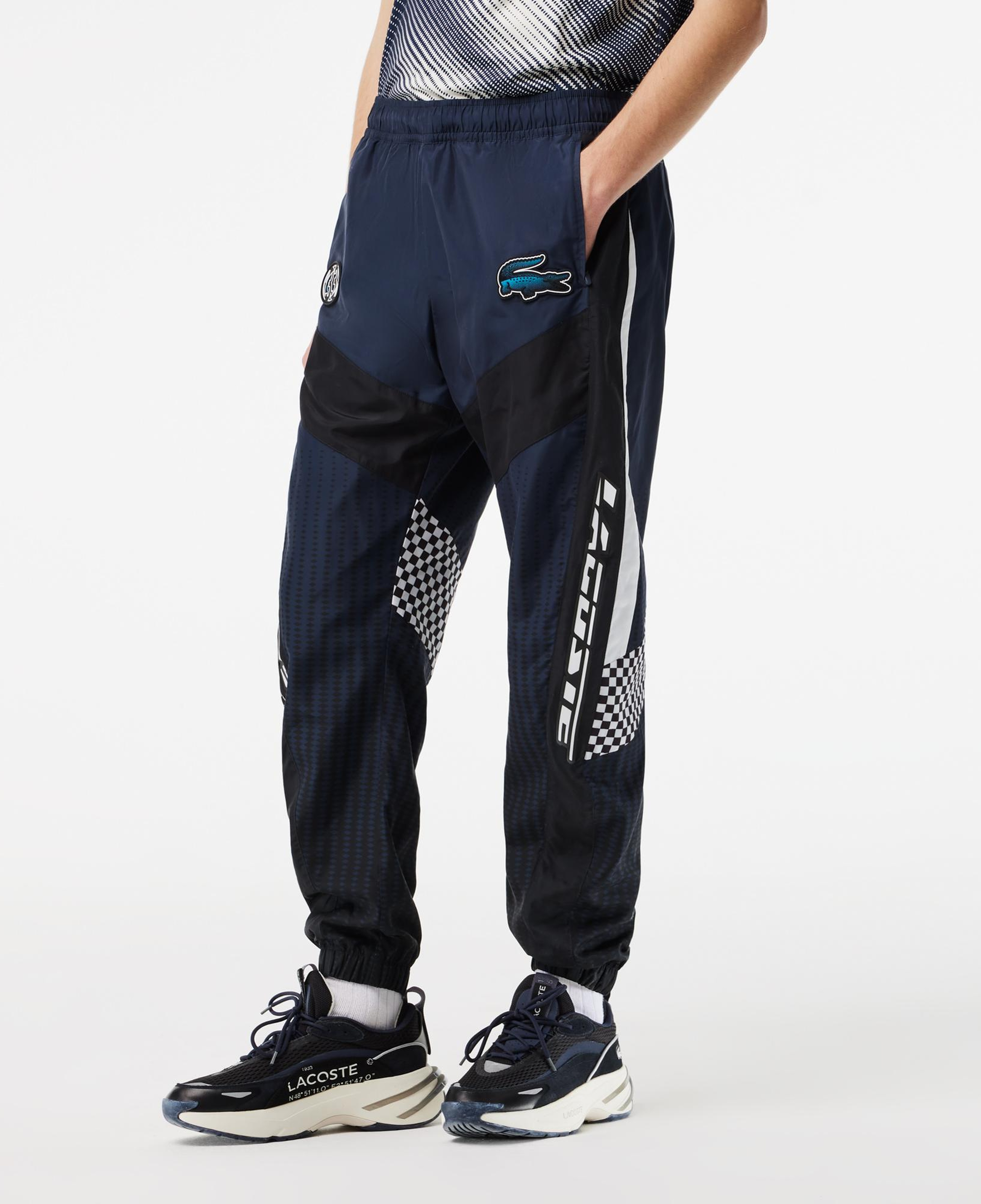 Active Erkek Tapered Fit Baskılı Siyah Eşofman Altı