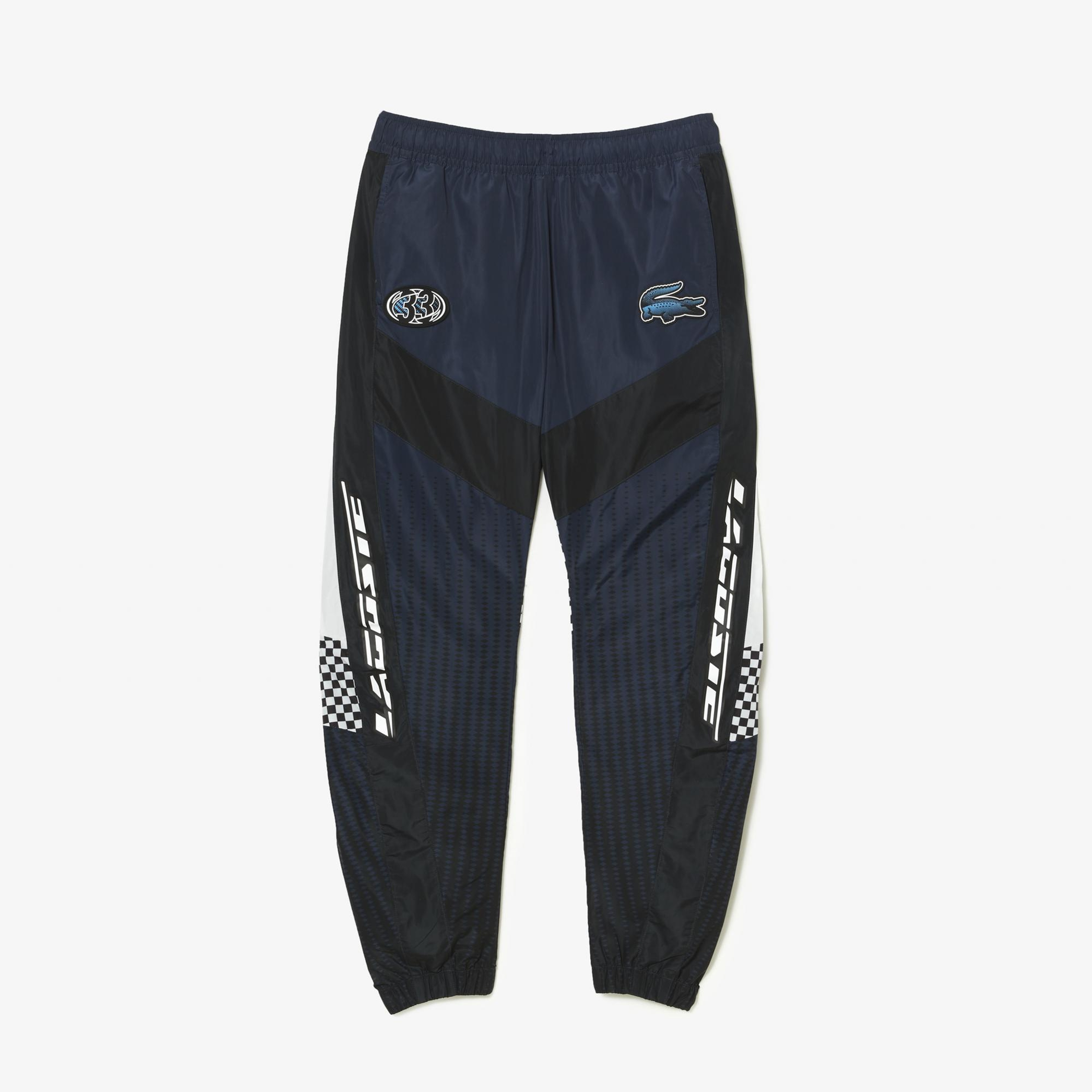 Active Erkek Tapered Fit Baskılı Siyah Eşofman Altı