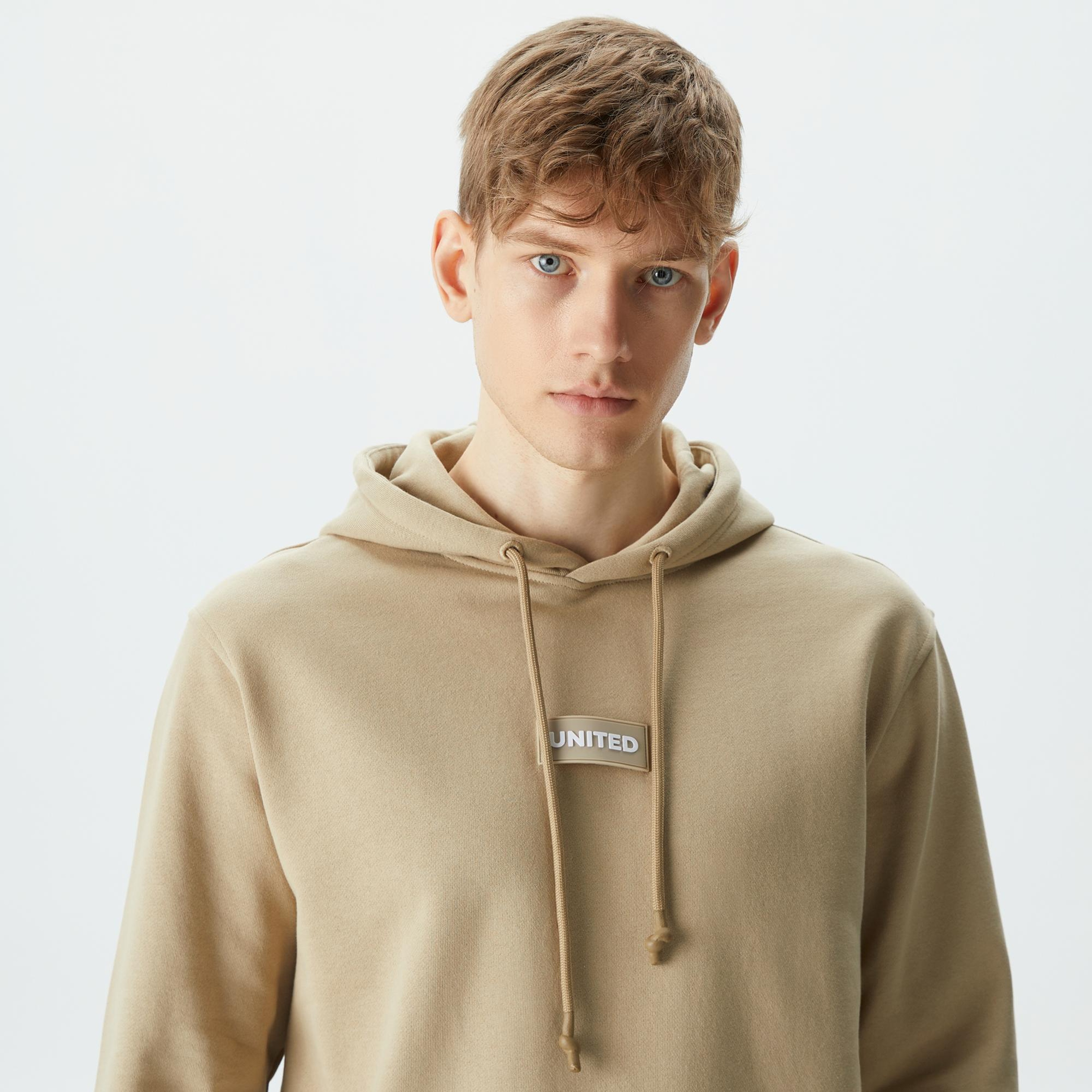 UNITED4 Erkek Krem Sweatshirt