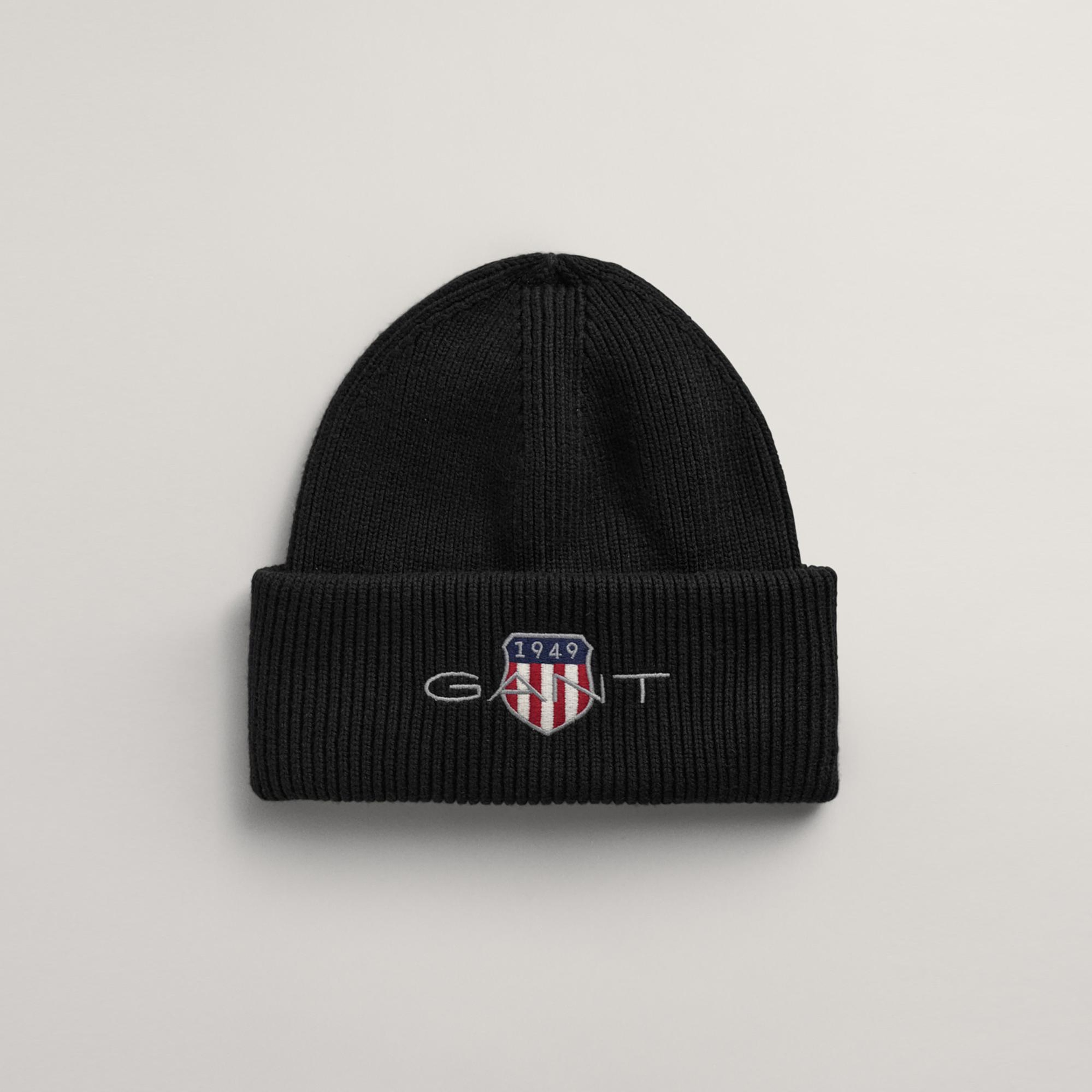 GANT Unisex Siyah Logolu Bere