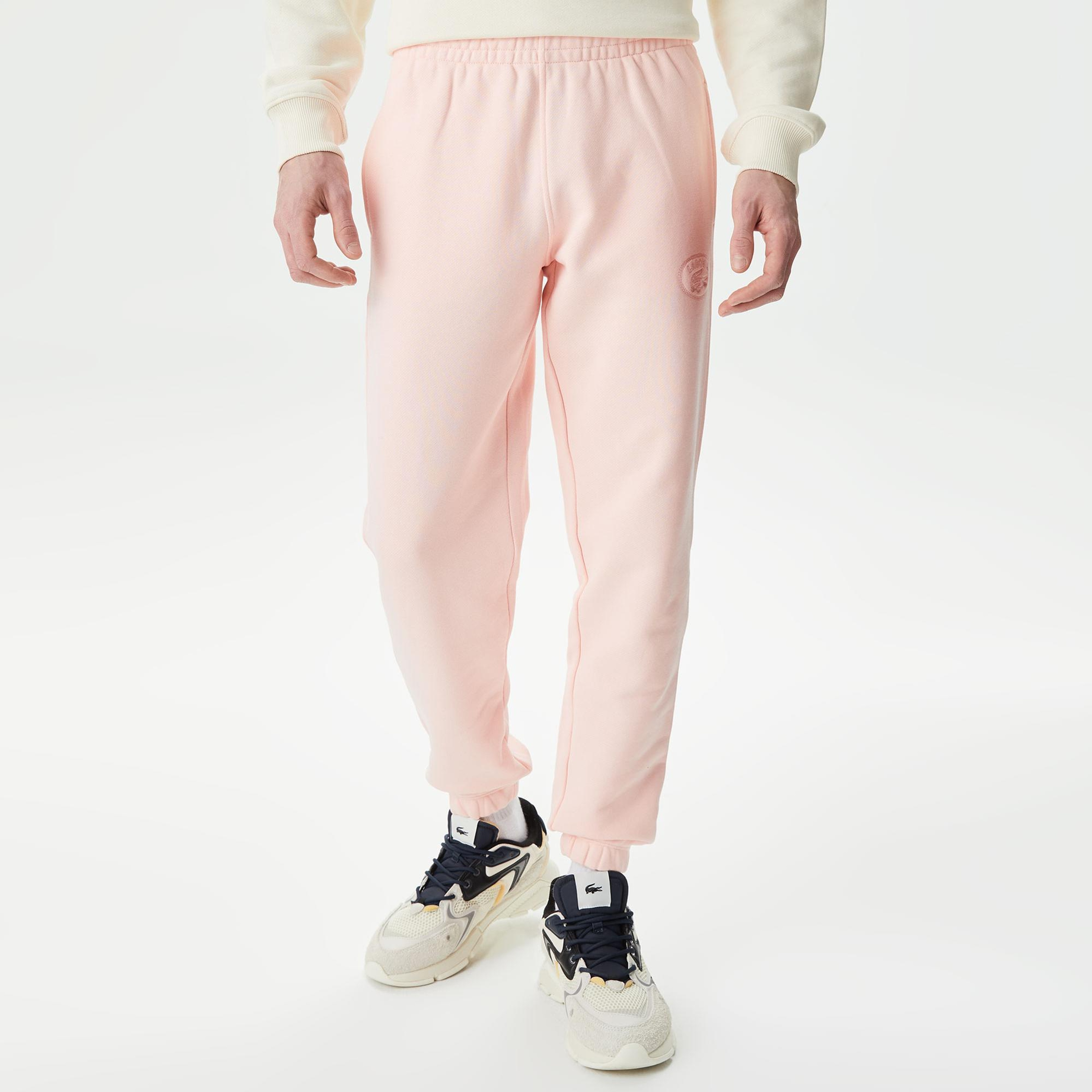 Lacoste Embroidered Kadın Pembe Eşofman Altı