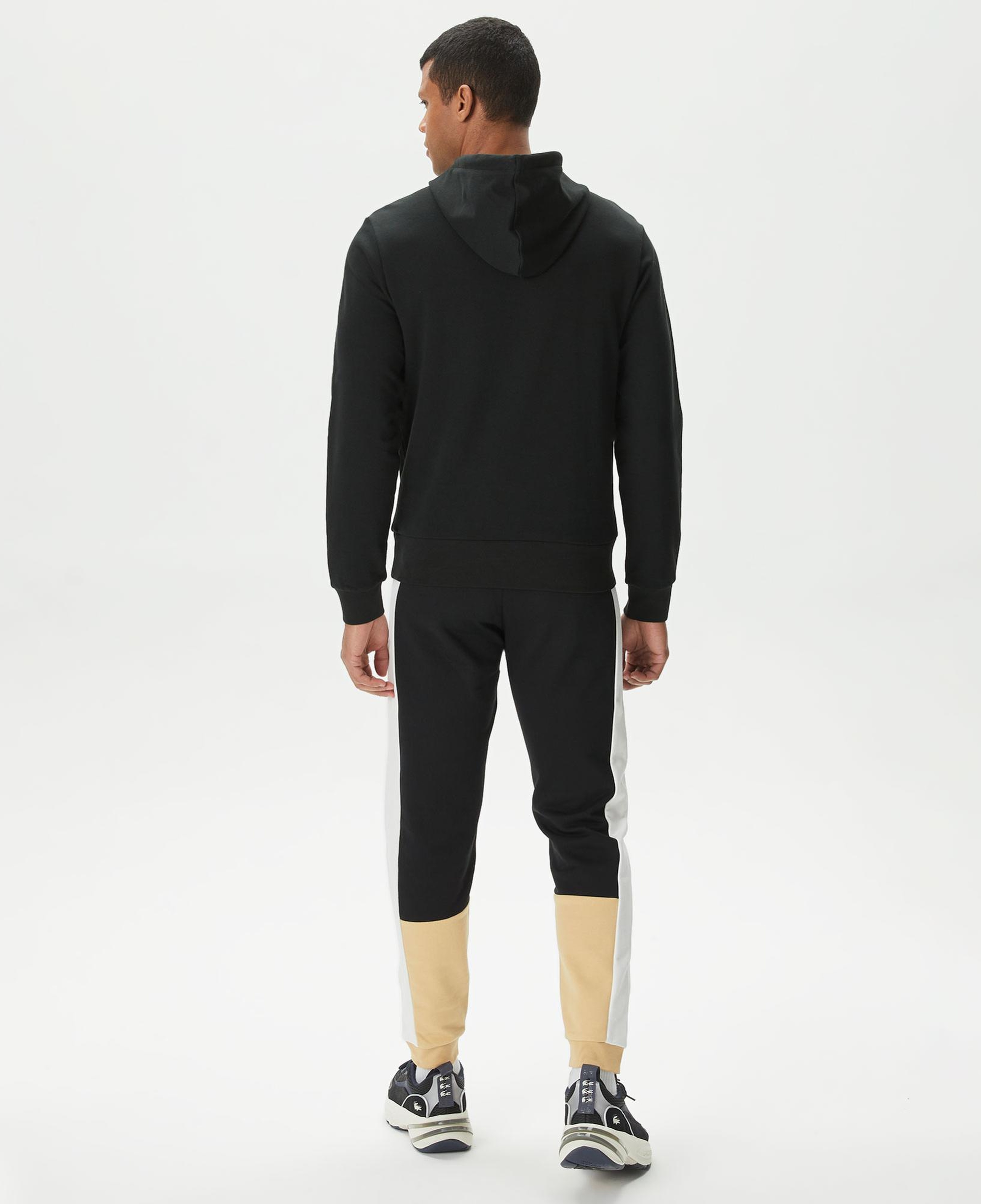 Erkek Regular Fit Renk Bloklu Siyah Eşofman Altı