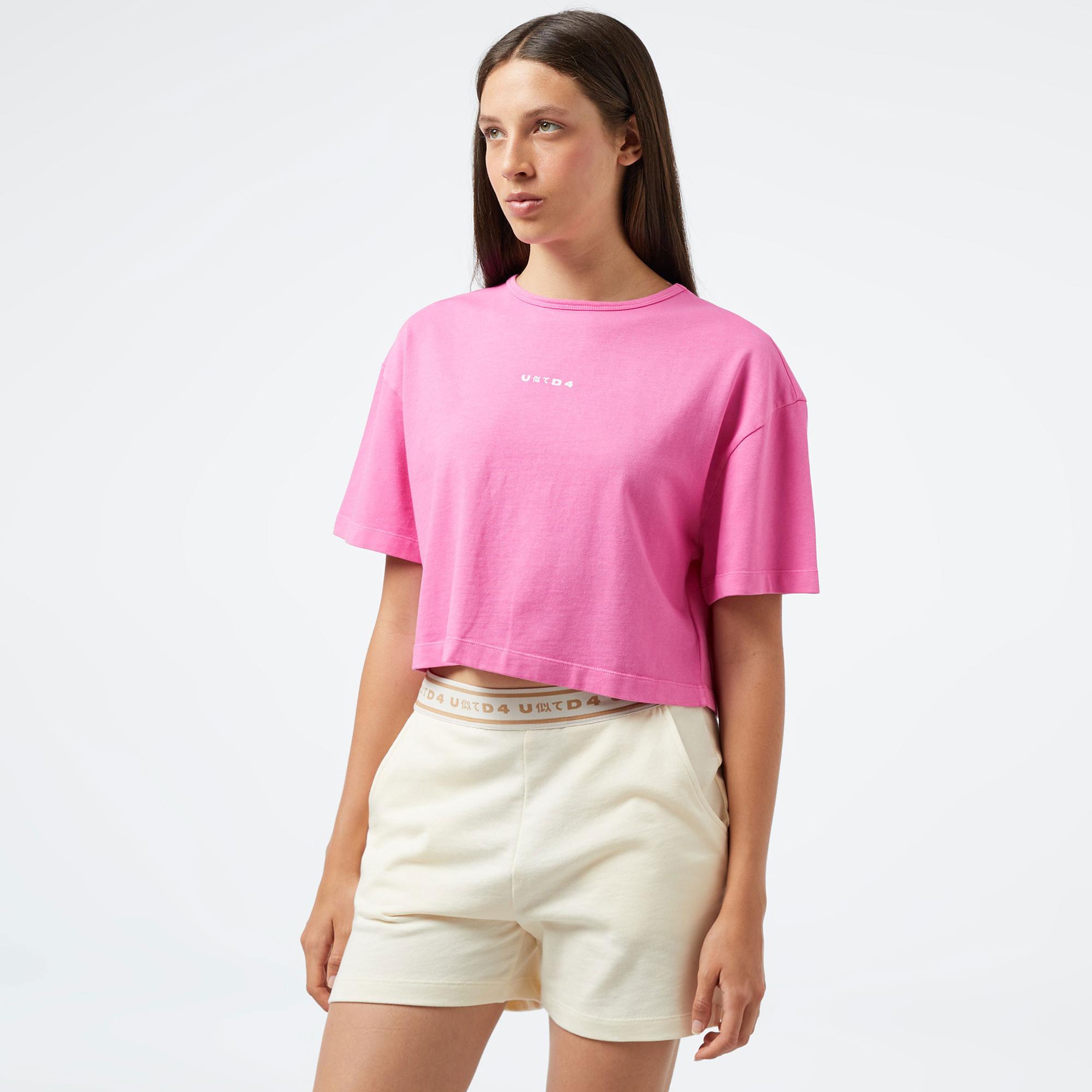 UNITED4 Essentials Kadın Pembe Crop