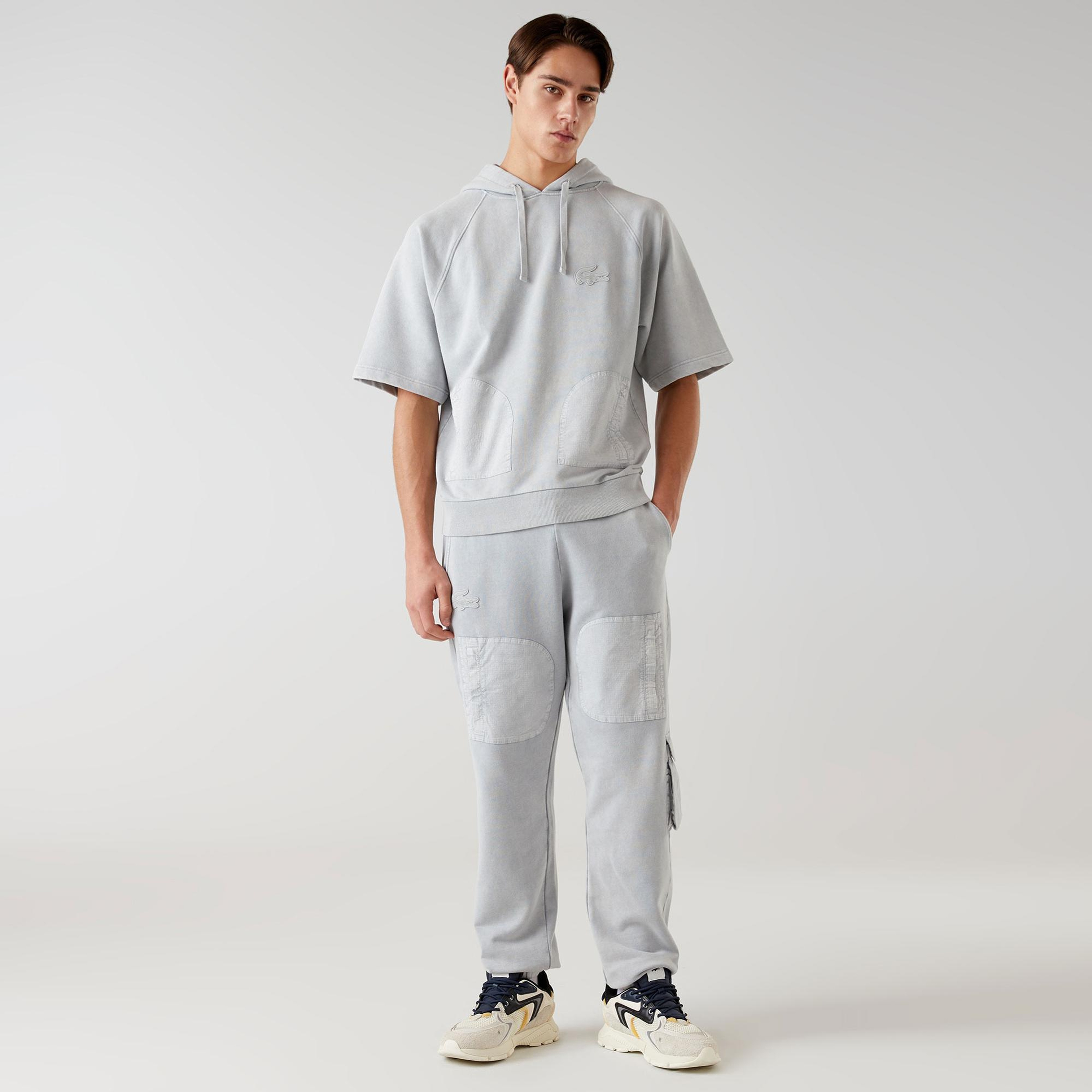 Lacoste x House of SuperStep Erkek Gri Hoodie