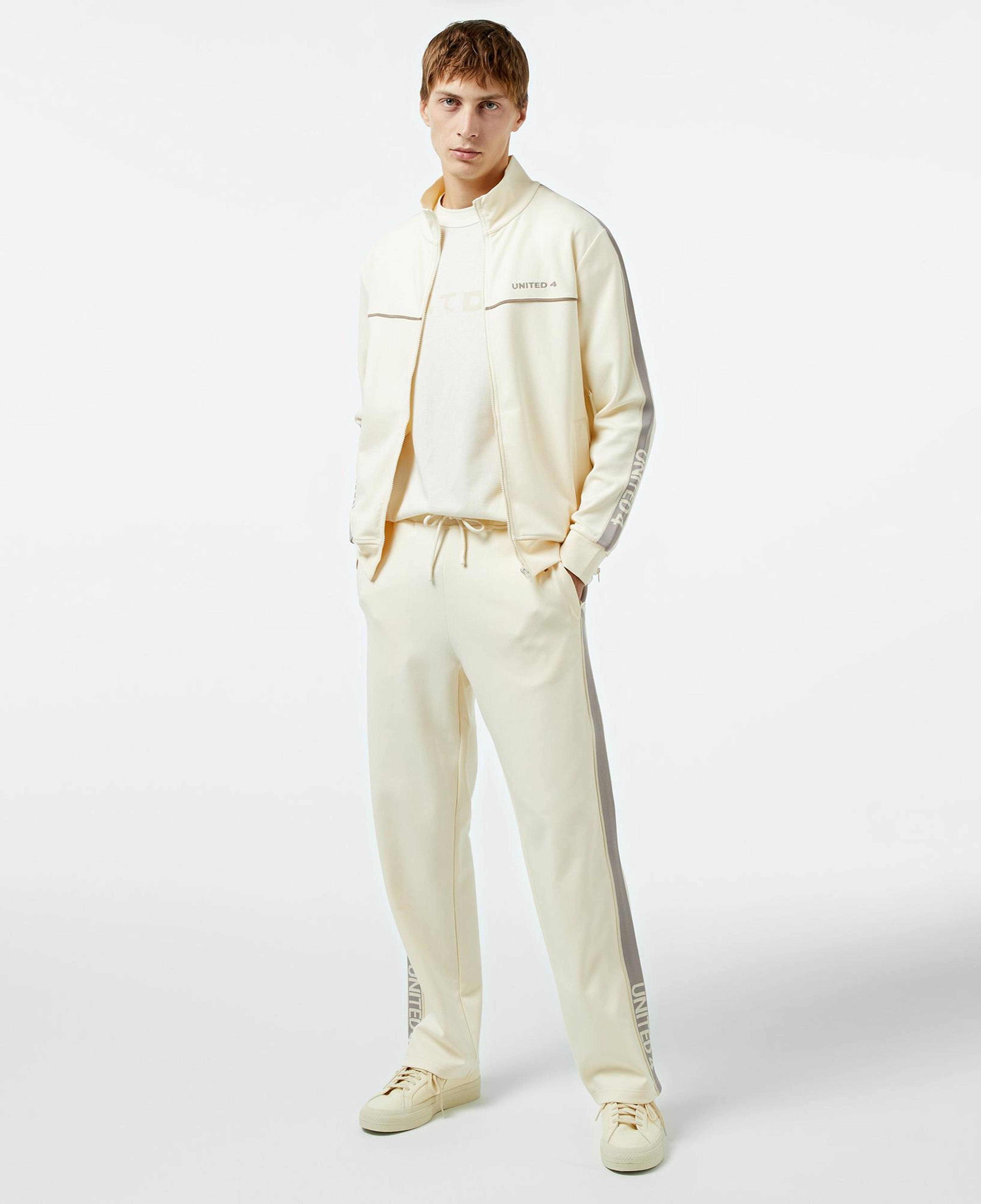 UNITED4 Erkek Krem Eşofman Üstü