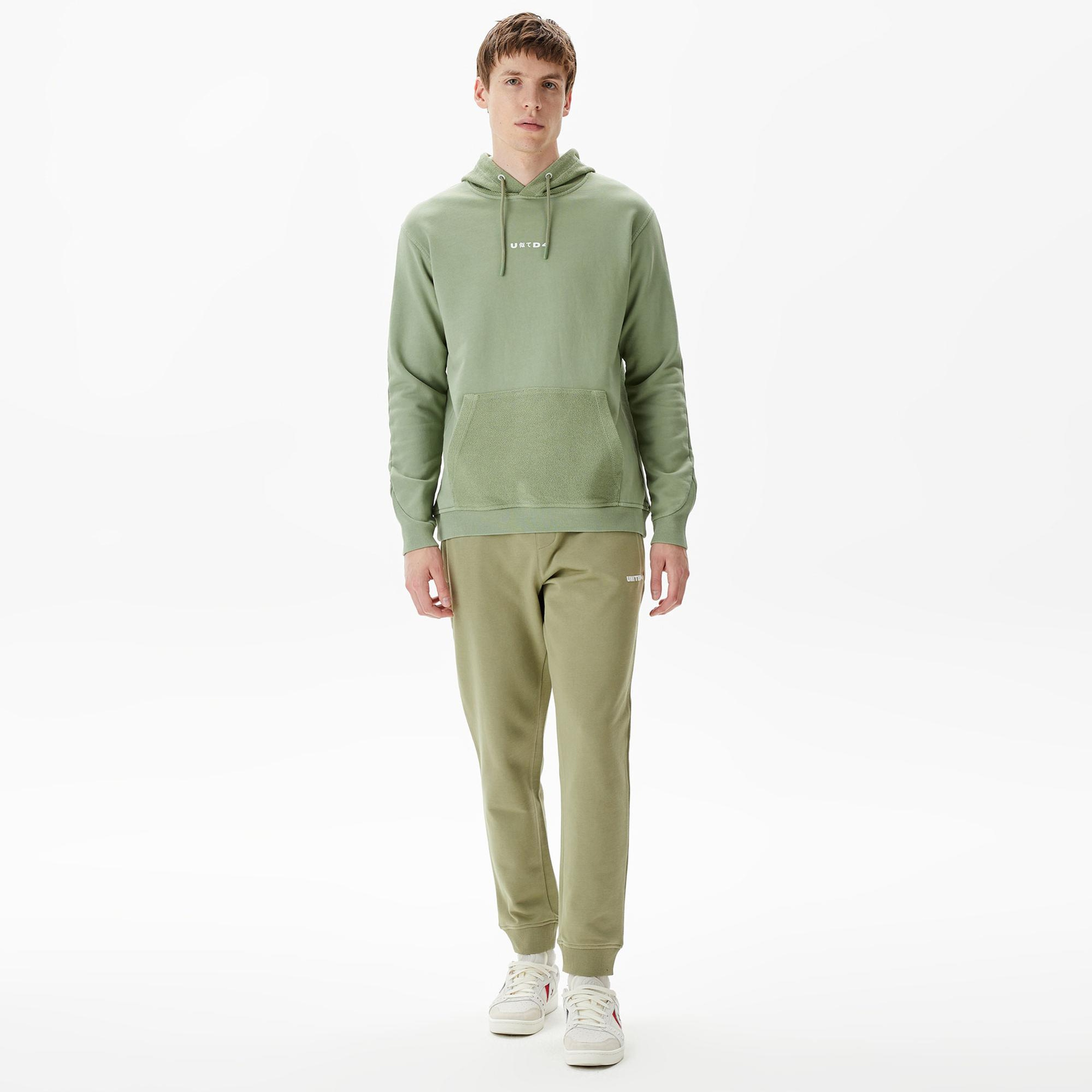 UNITED4 Classic Erkek Haki Sweatshirt