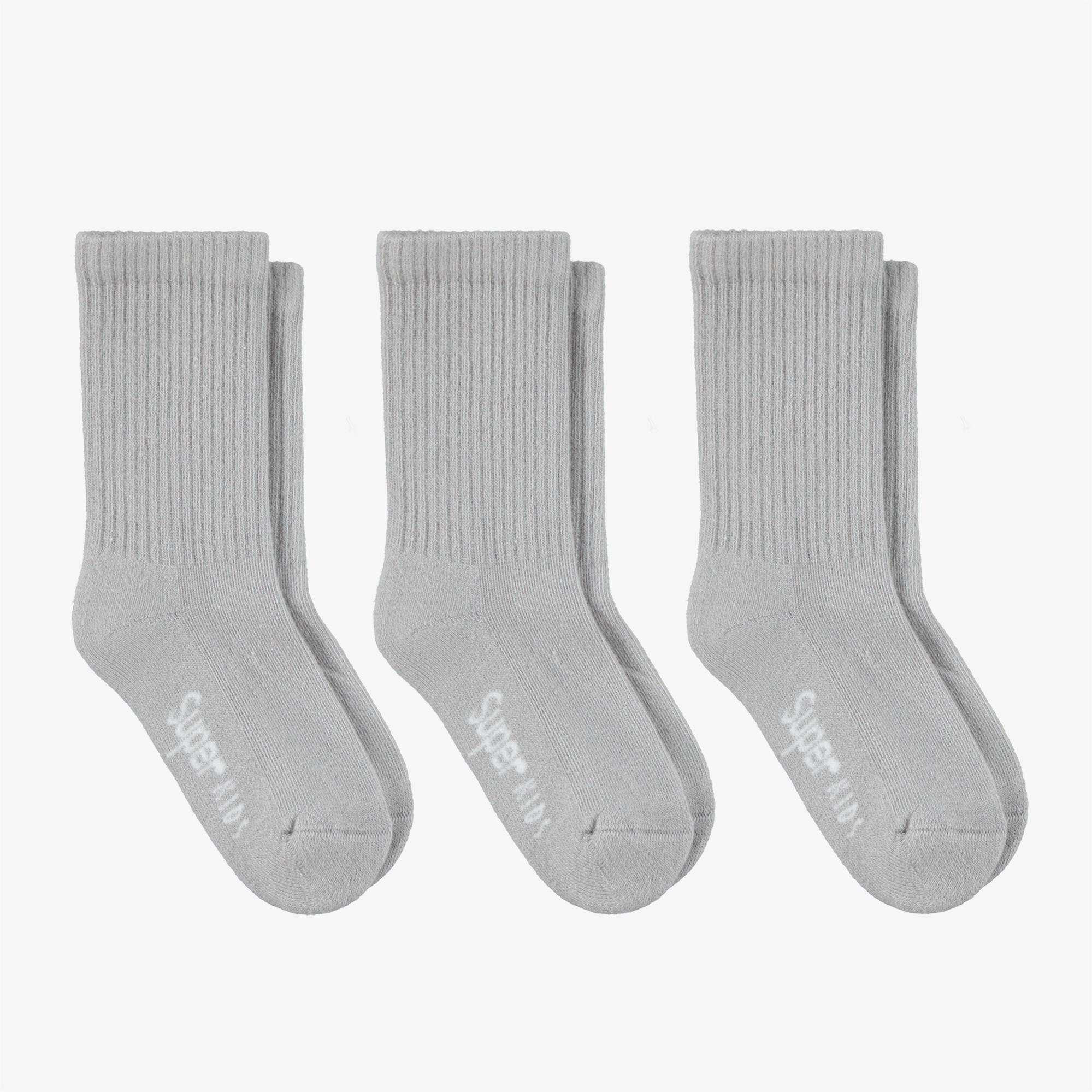 UNITED4 Tenis Towel Çocuk Gri Çorap