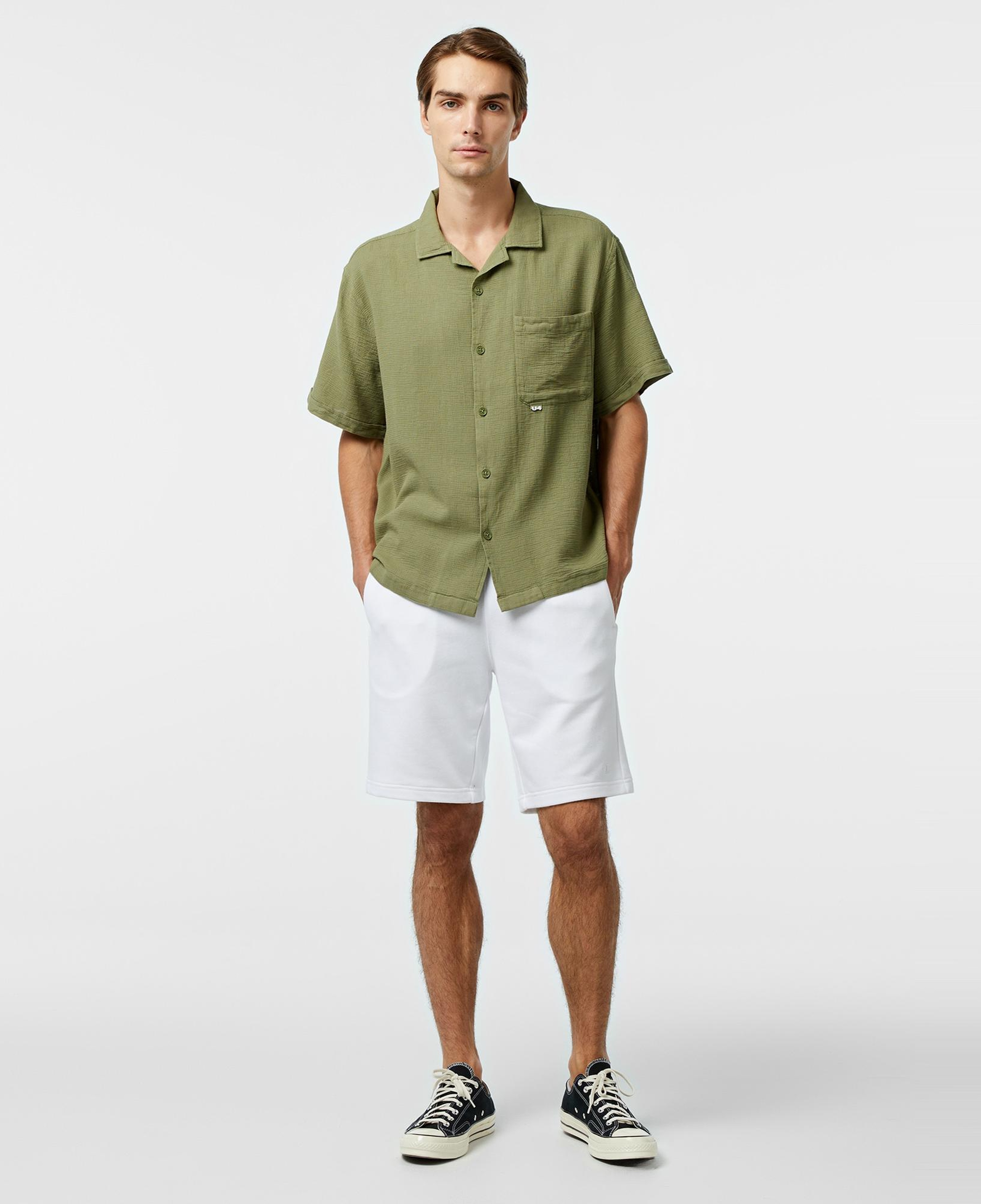 UNITED4 Classic Erkek Haki Gömlek