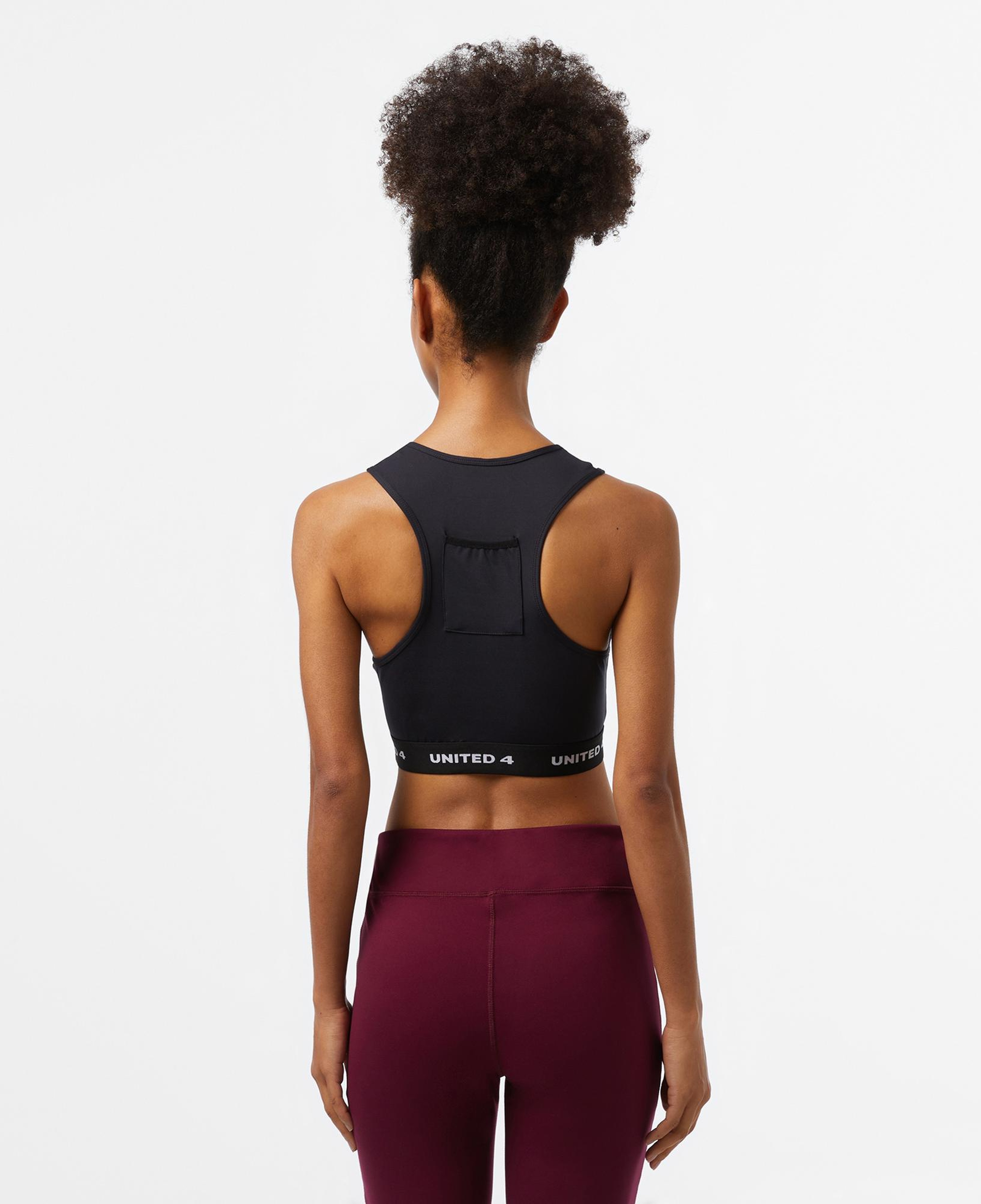 UNITED4 Kadın Siyah Antrenman Bra
