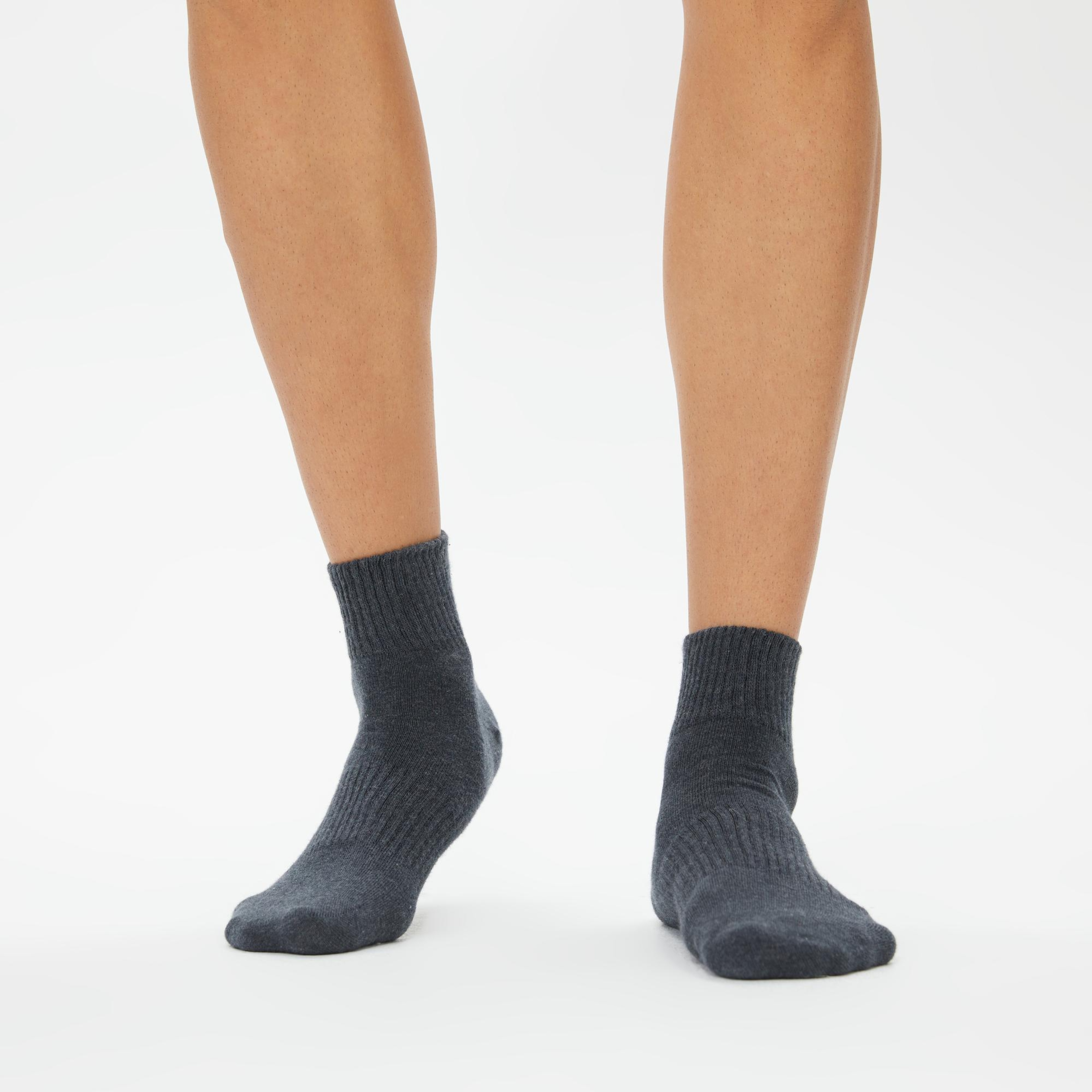 UNITED4 Unisex Gri Çorap