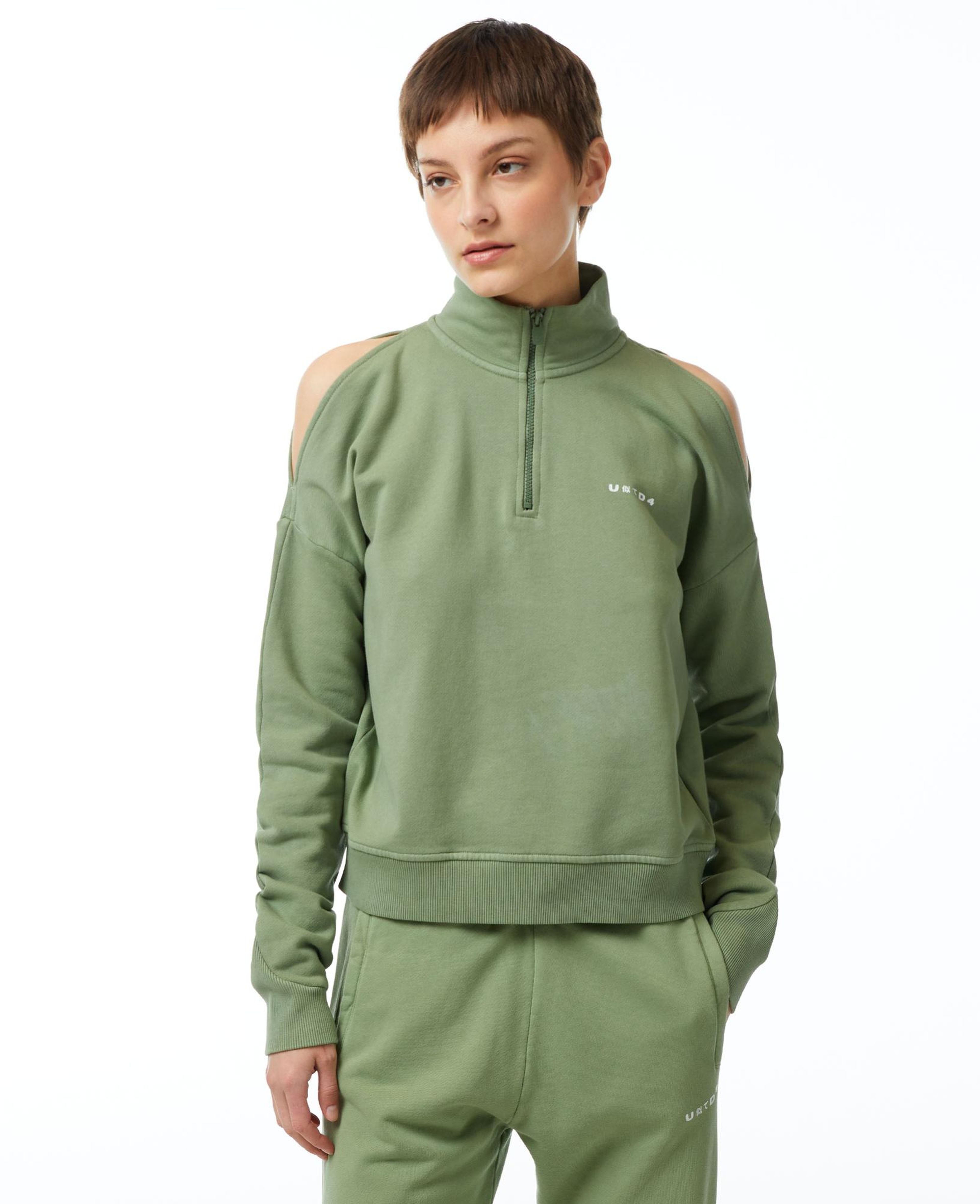 UNITED4 Classic Kadın Haki Sweatshirt