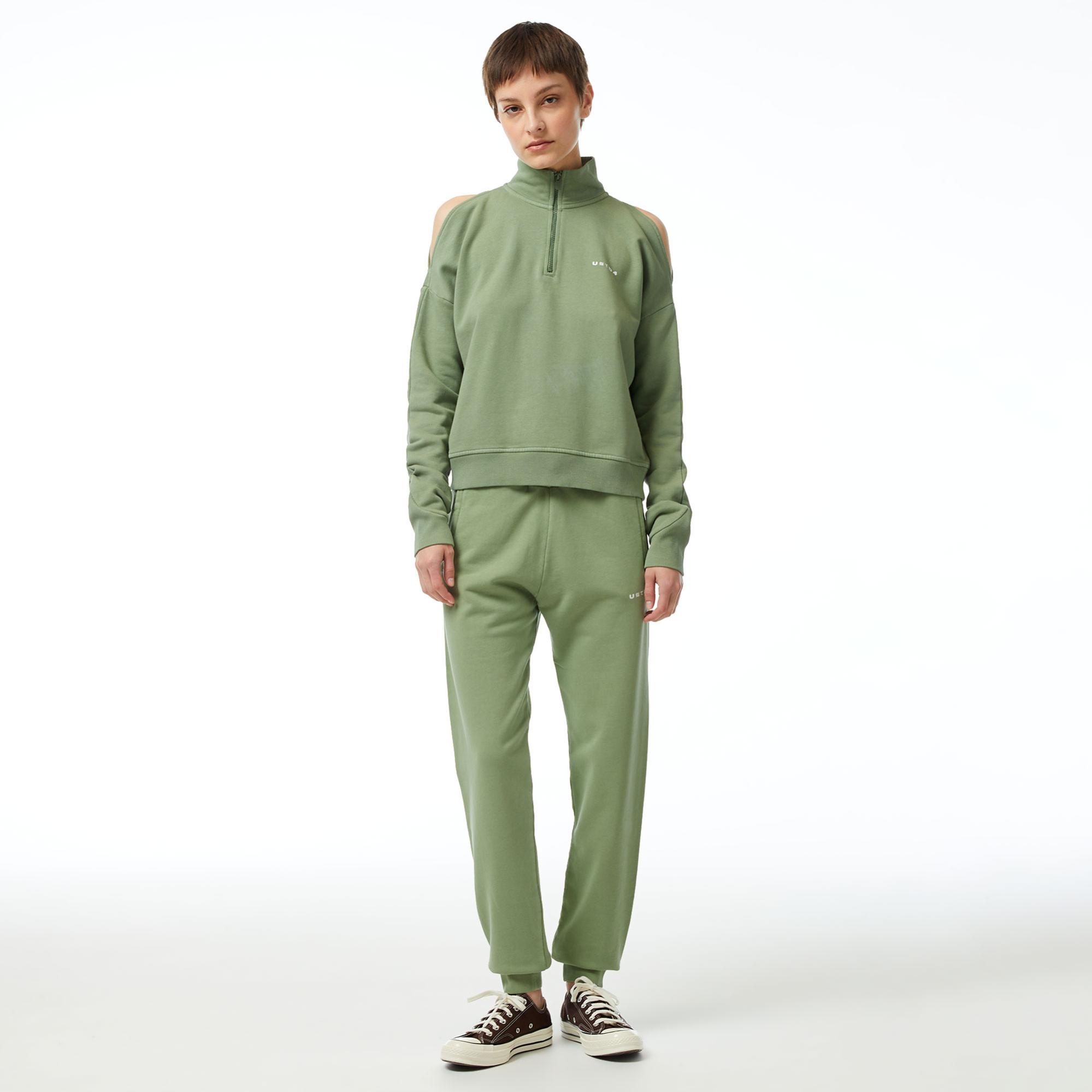 UNITED4 Classic Kadın Haki Sweatshirt