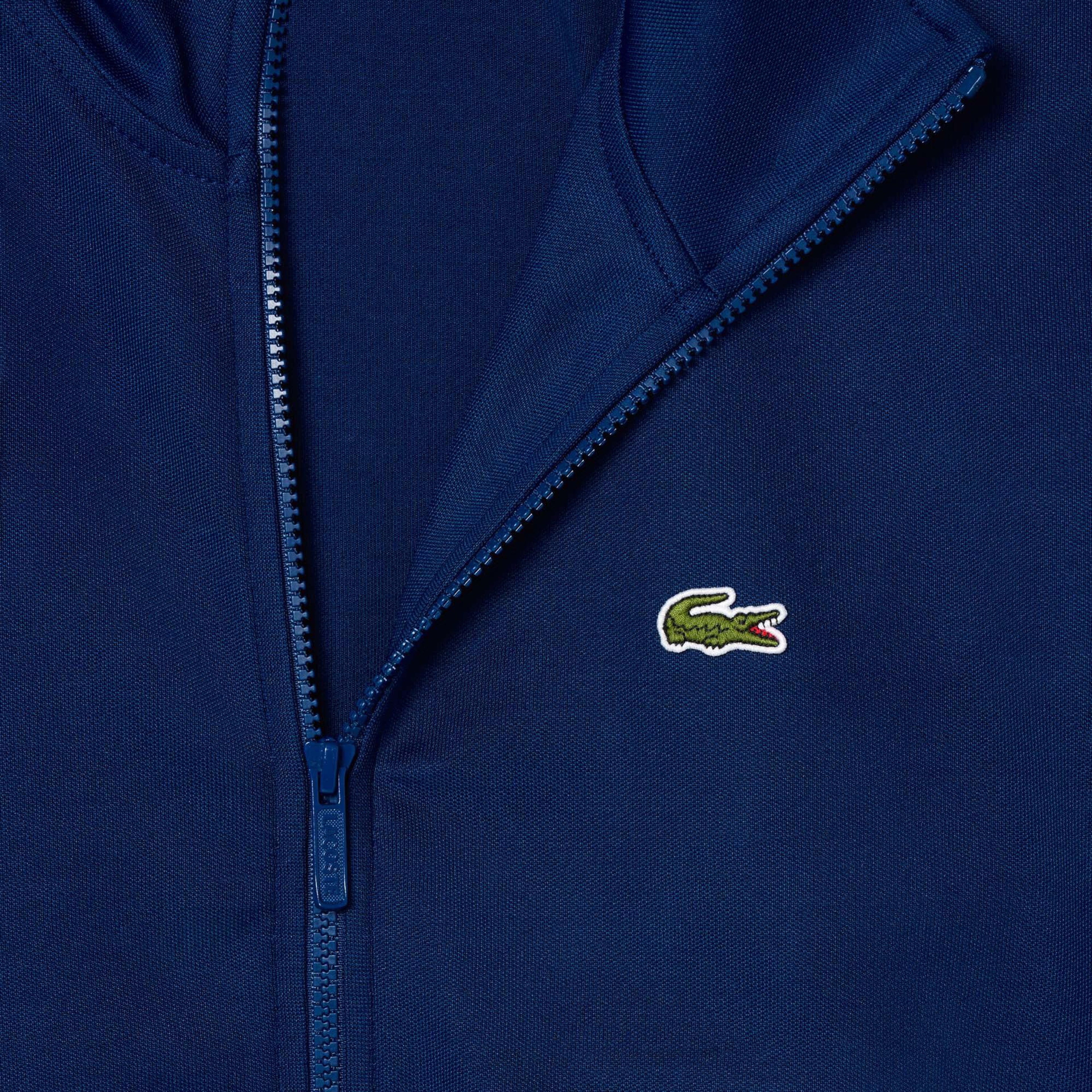 Erkek Regular Fit Fermuarlı Mavi Sweatshirt