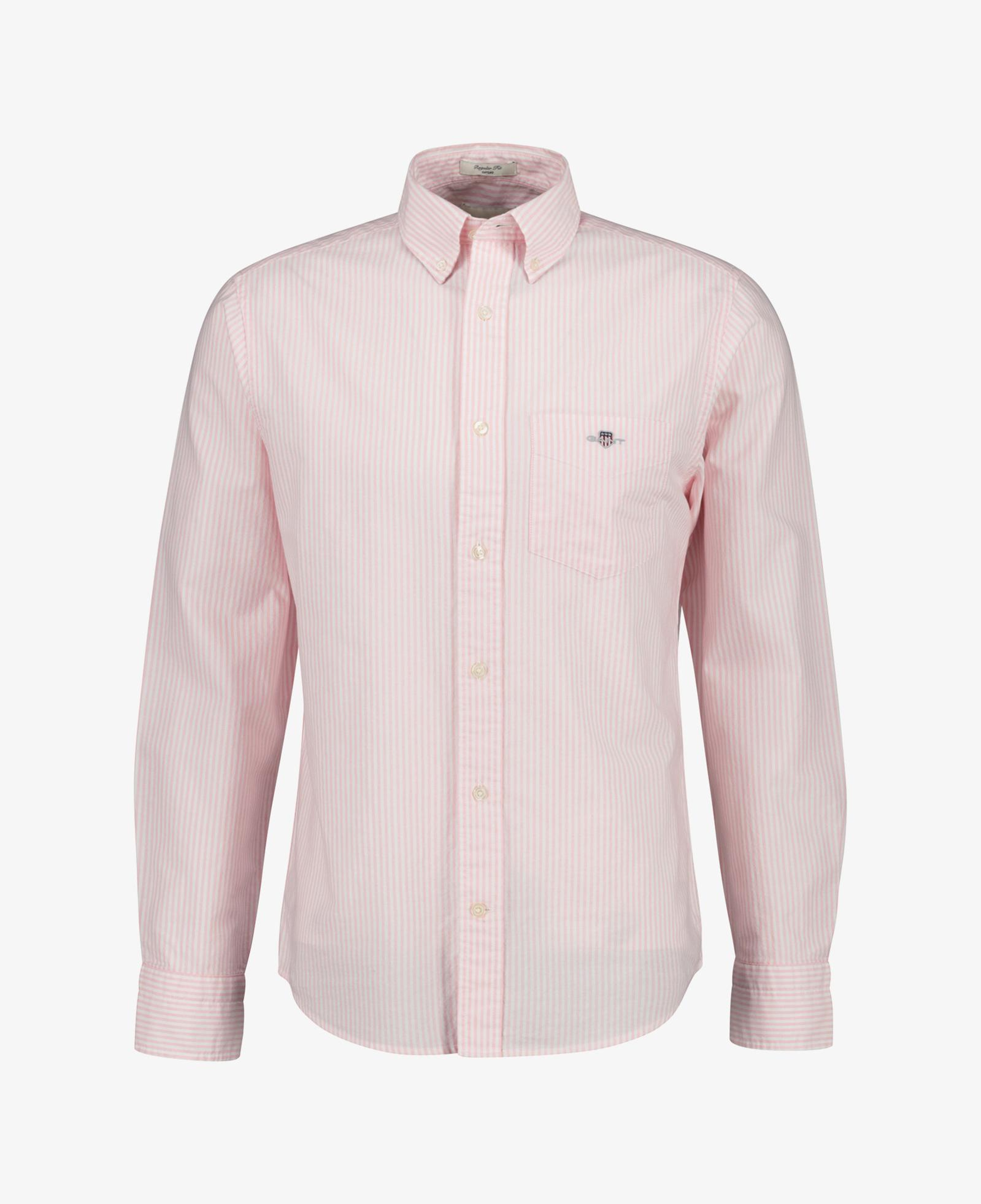 GANT Erkek Pembe Regular Fit Çizgili Logolu Gömlek