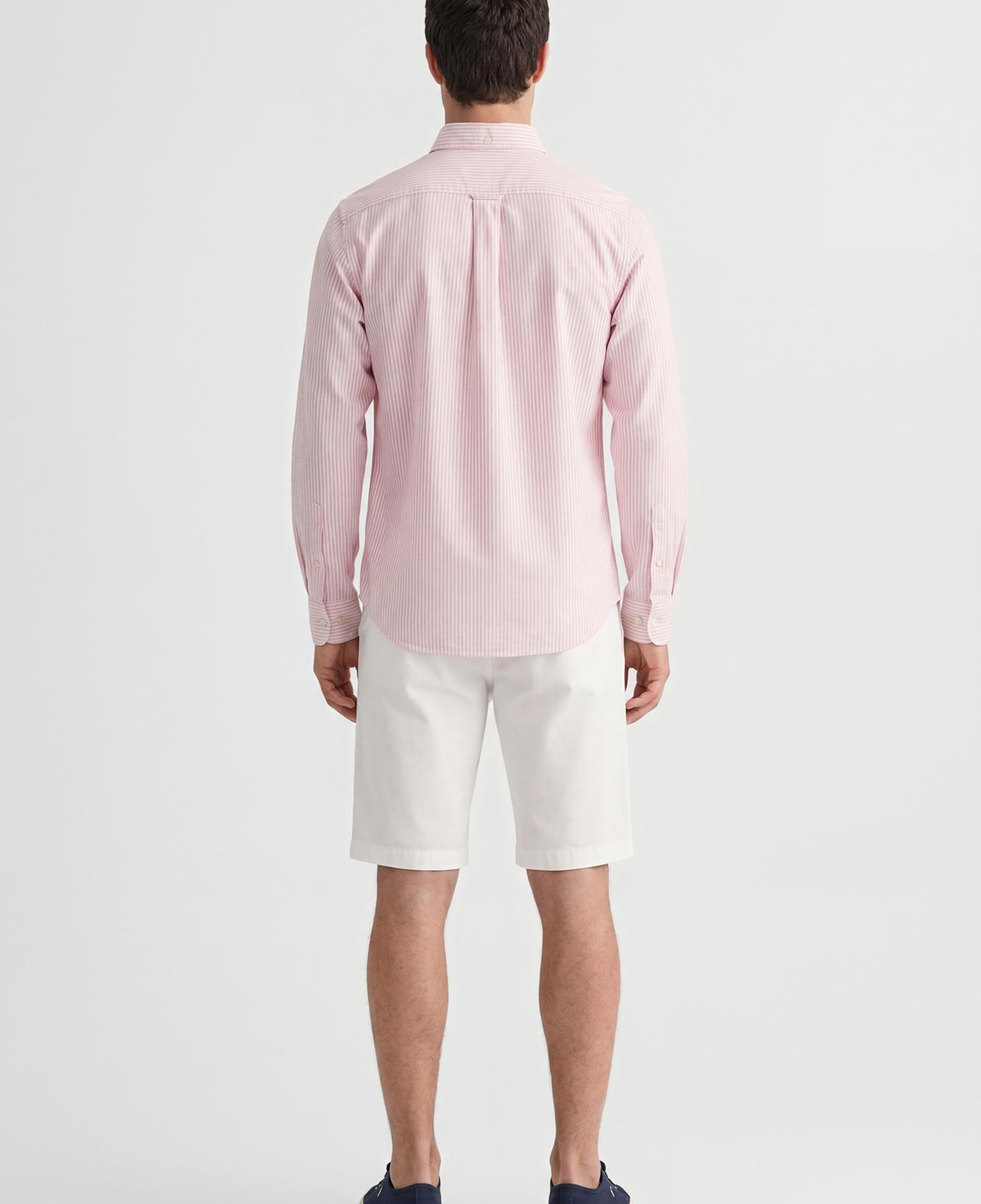 GANT Erkek Pembe Regular Fit Çizgili Logolu Gömlek